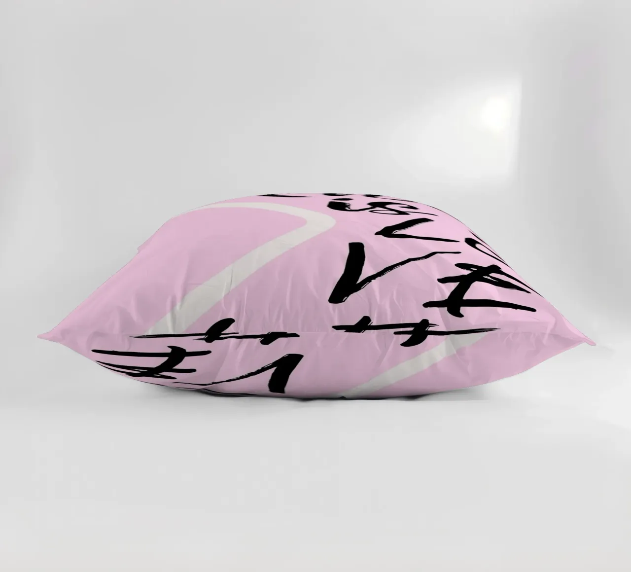 "Questa è una lettera d'amore" - Scrittura rosa e nera cuscino da homdeco