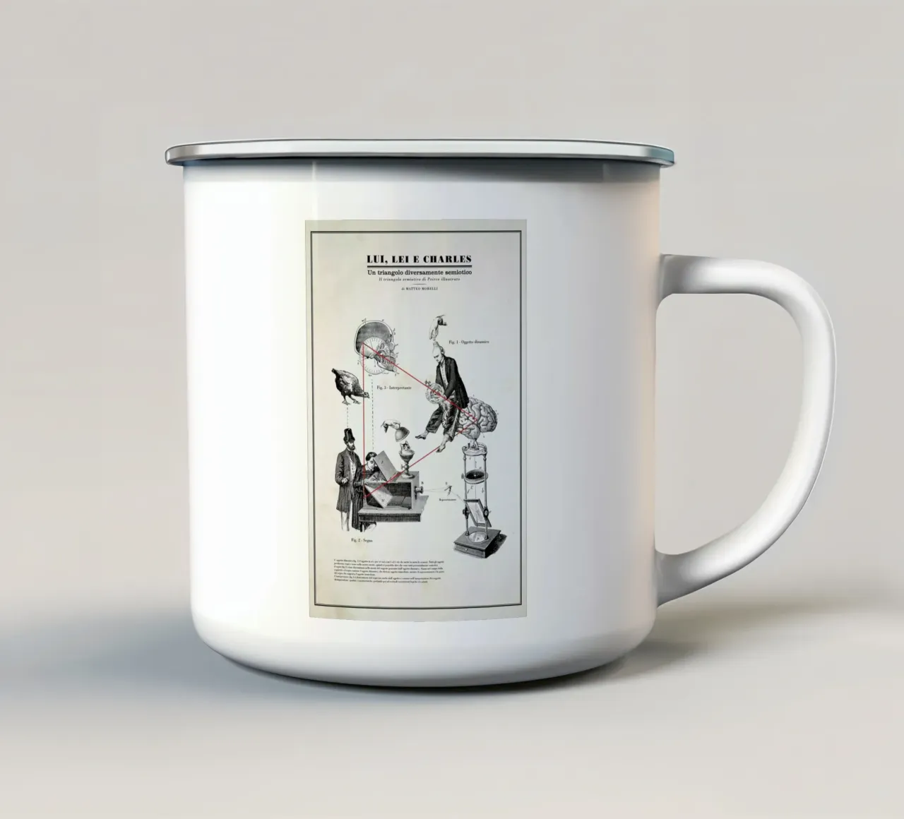 Trangolo tazza in smalto da Matteo Morelli