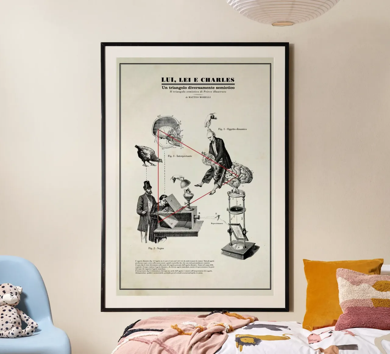 Trangolo poster con telaio in legno da Matteo Morelli