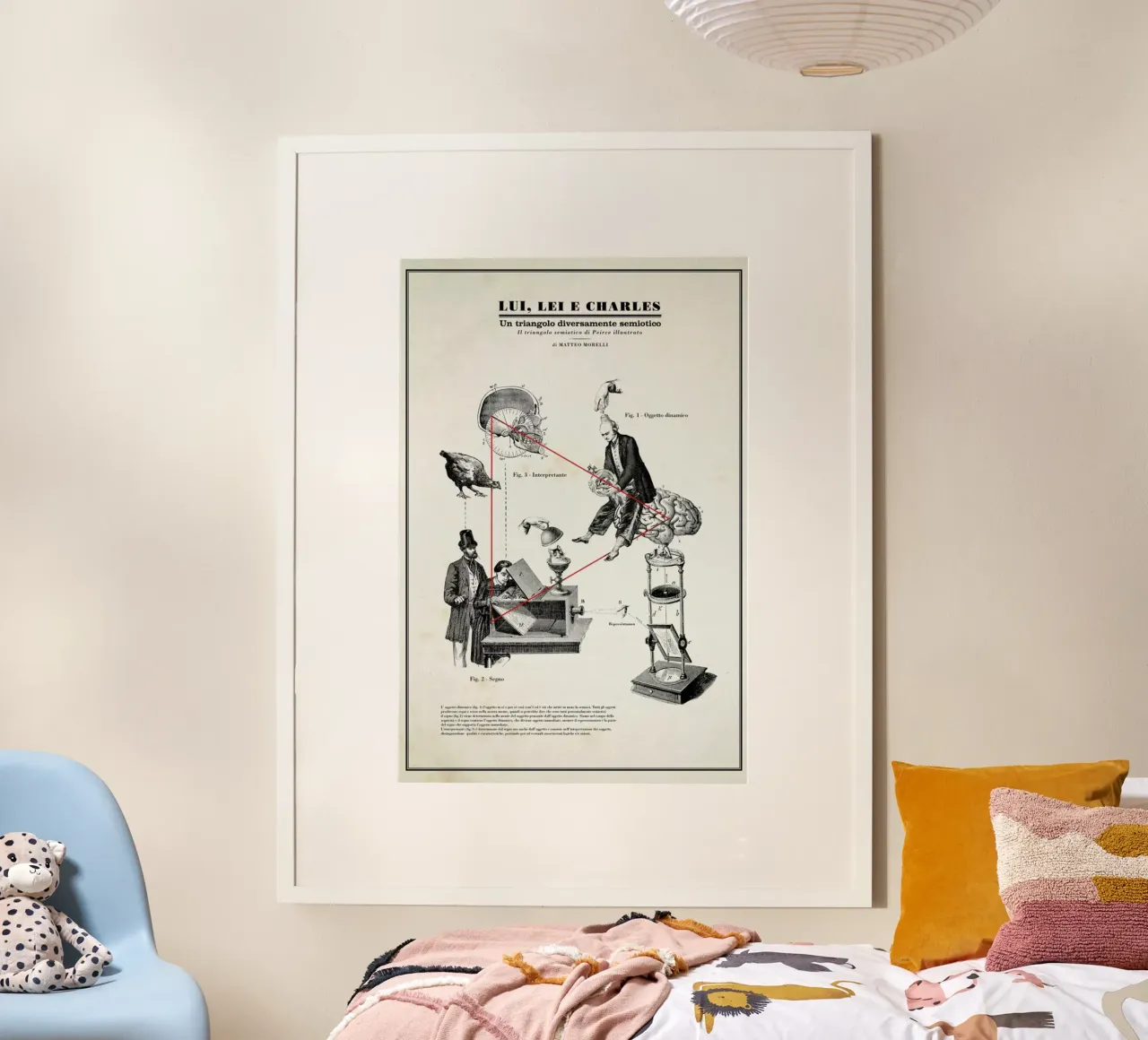Trangolo poster con telaio in legno da Matteo Morelli
