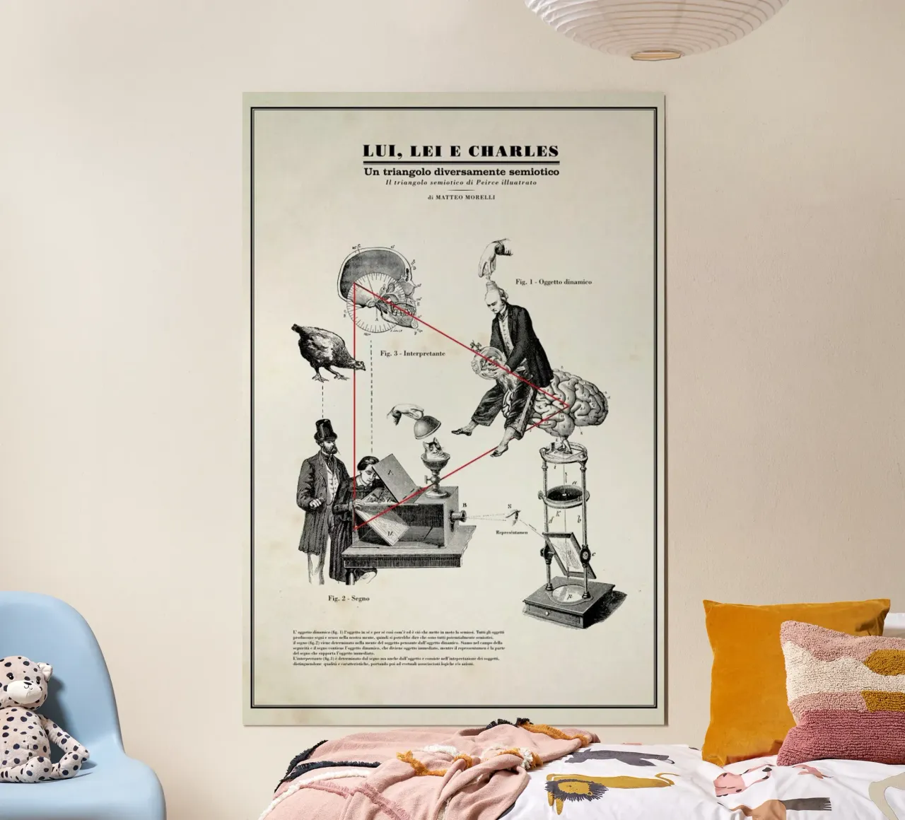 Trangolo poster con telaio in legno da Matteo Morelli
