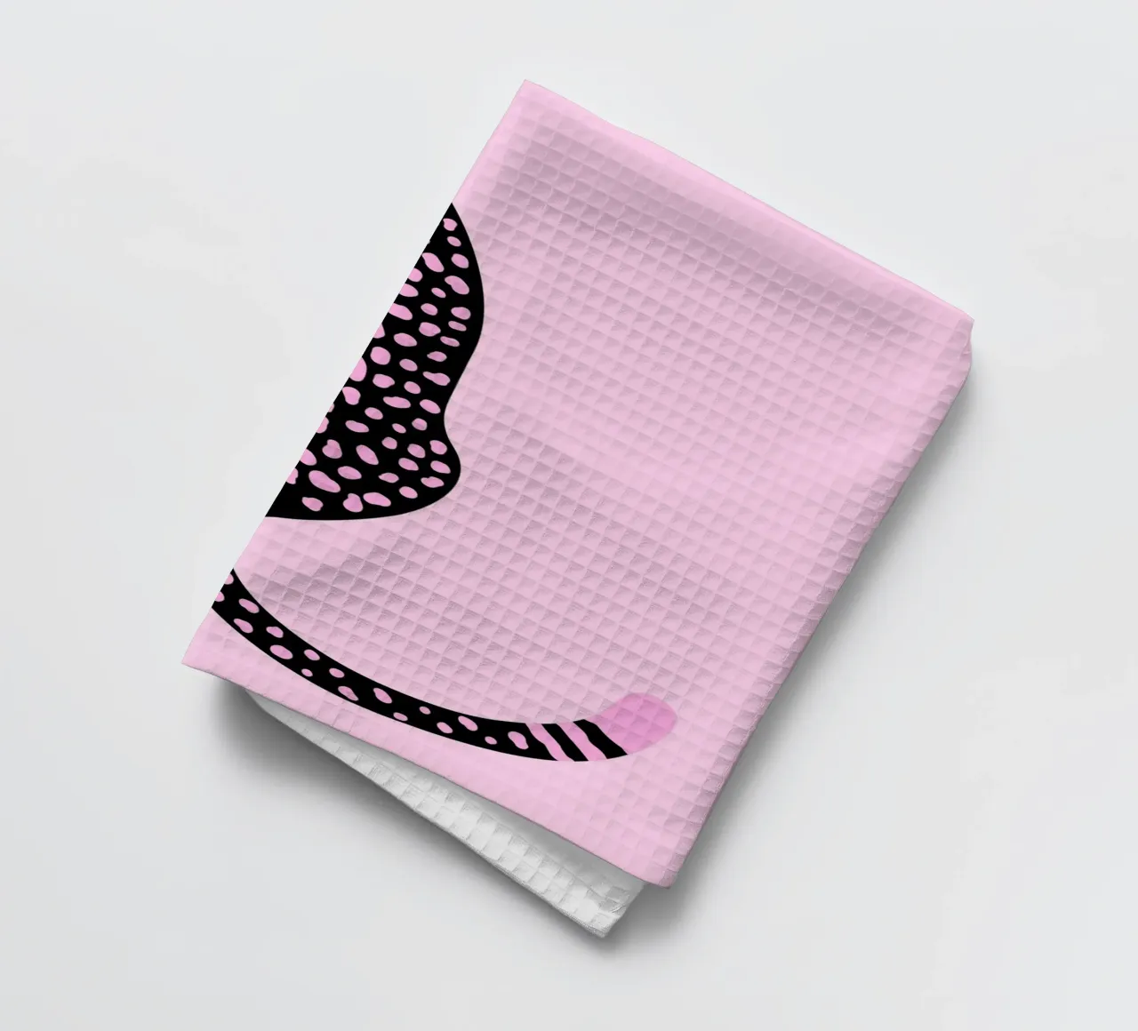 Ghepardo rosa minimalista - Stampa d'arte animale moderna canovaccio da cucina da homdeco