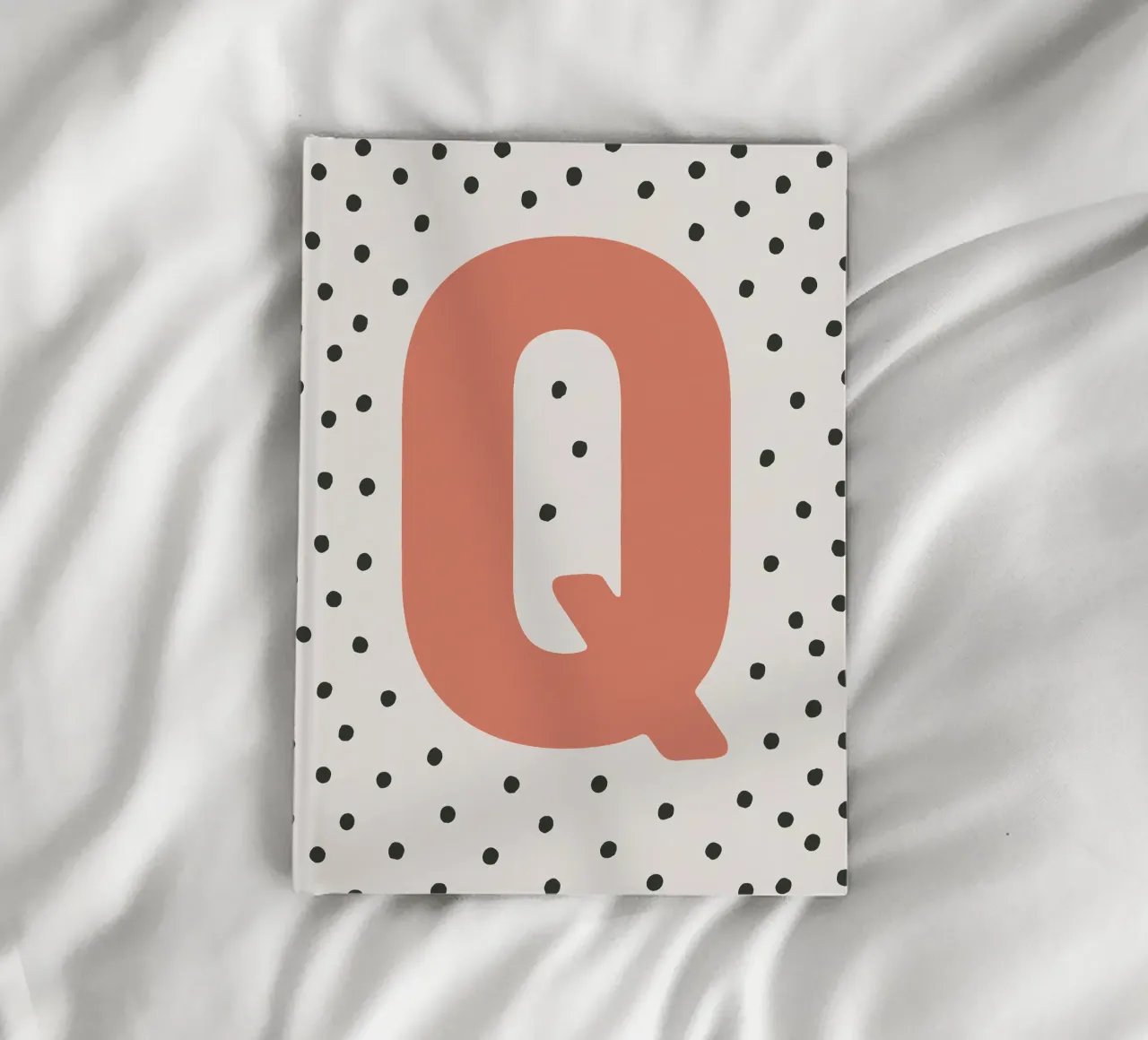 Initial Q on dot pattern - Scandinavian style notebook by KidzStudio