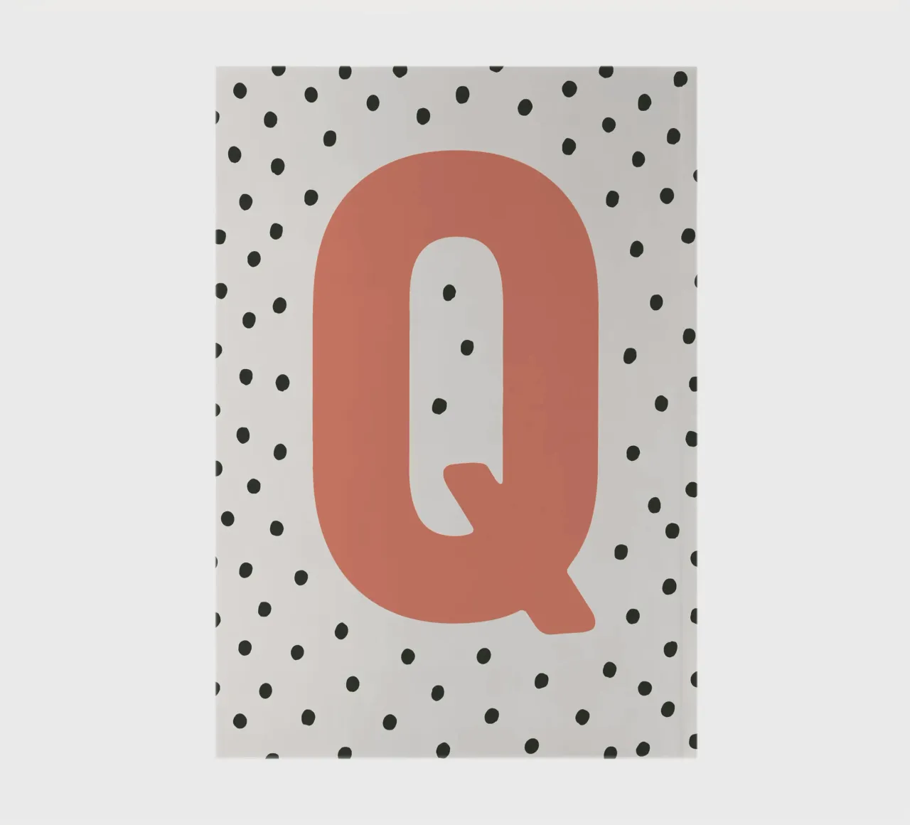 Initial Q on dot pattern - Scandinavian style notebook by KidzStudio