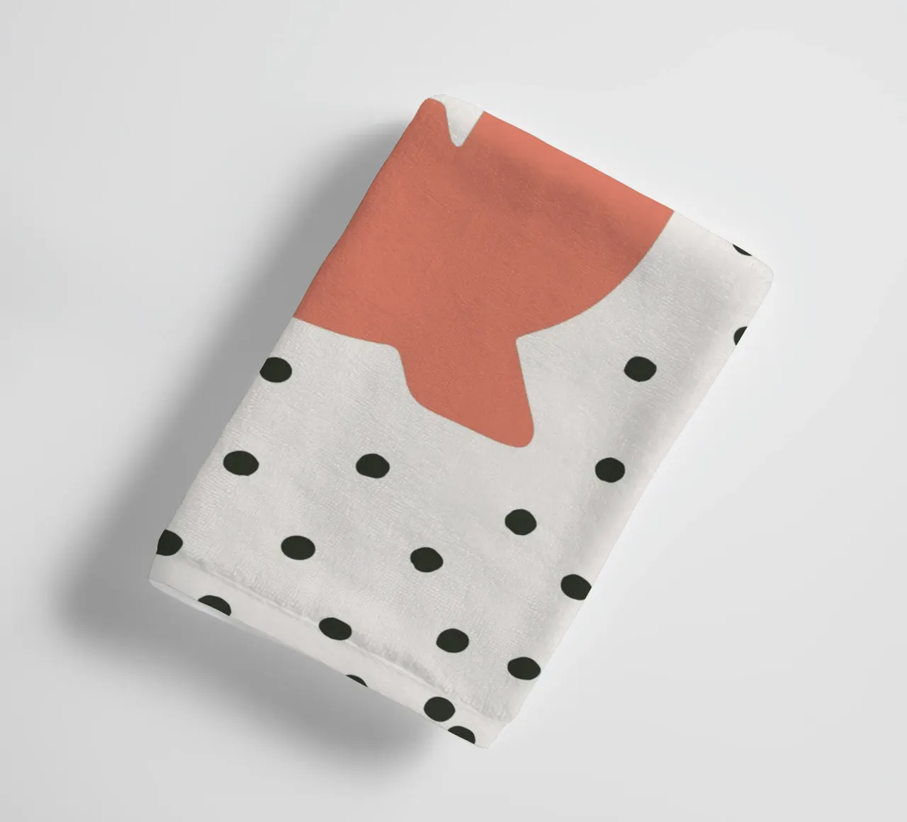 Initial Q on dot pattern - Scandinavian style towel by KidzStudio