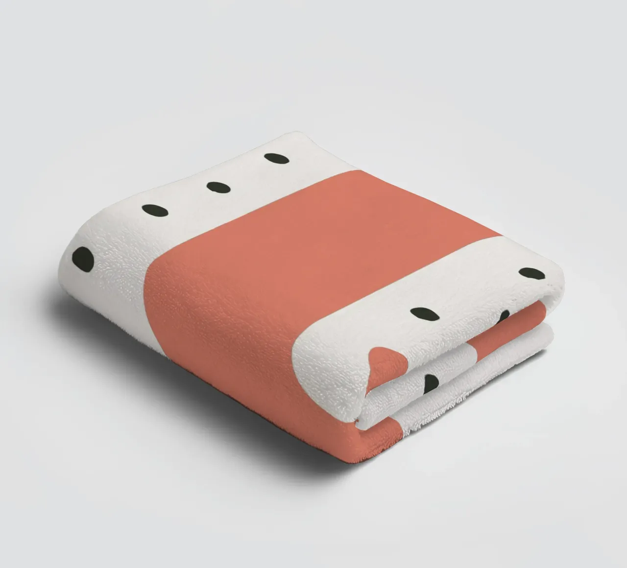 Initial Q on dot pattern - Scandinavian style towel by KidzStudio