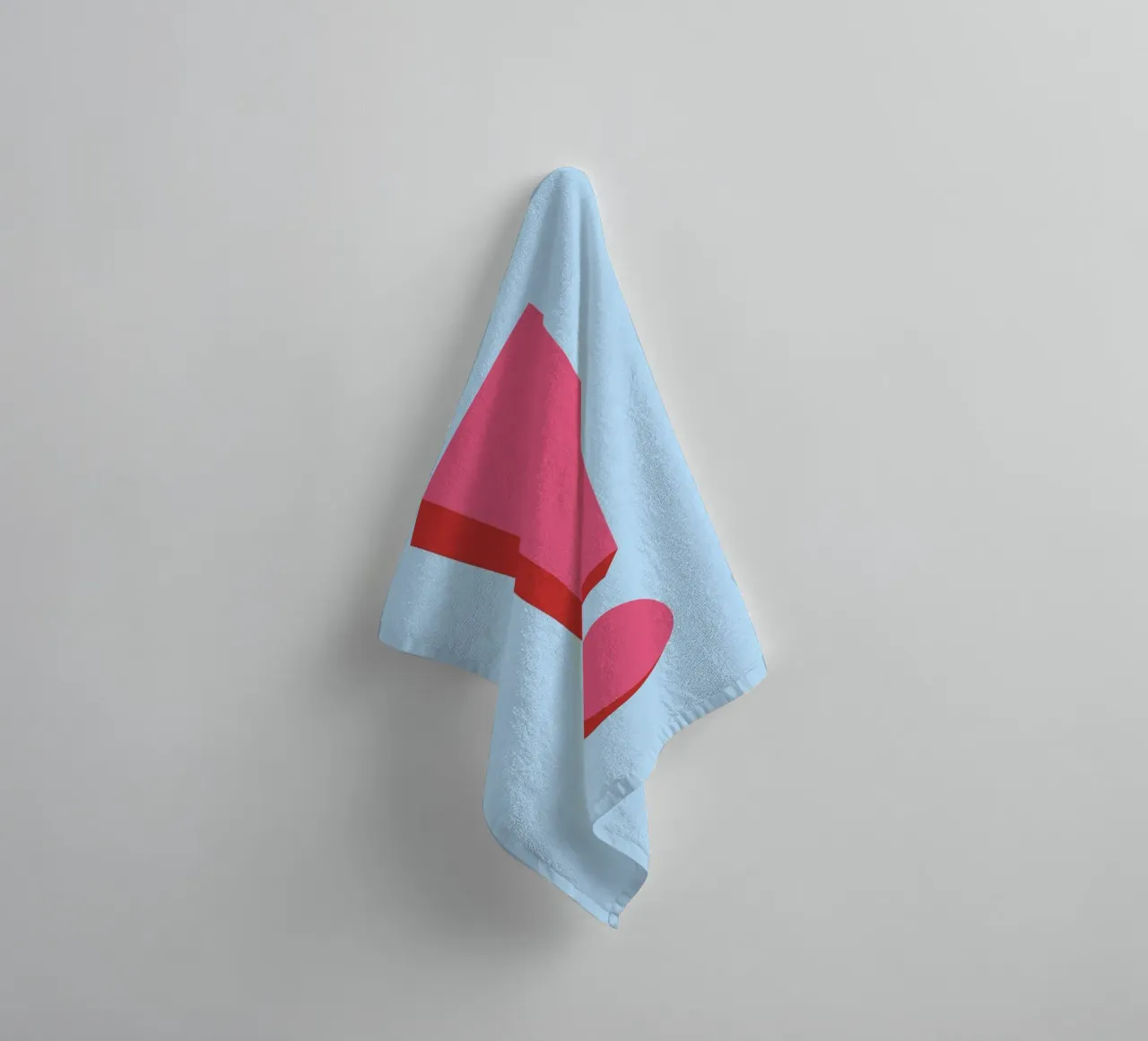 Point d'exclamation rose vif - Déclaration Pop Art serviette de bain de homdeco