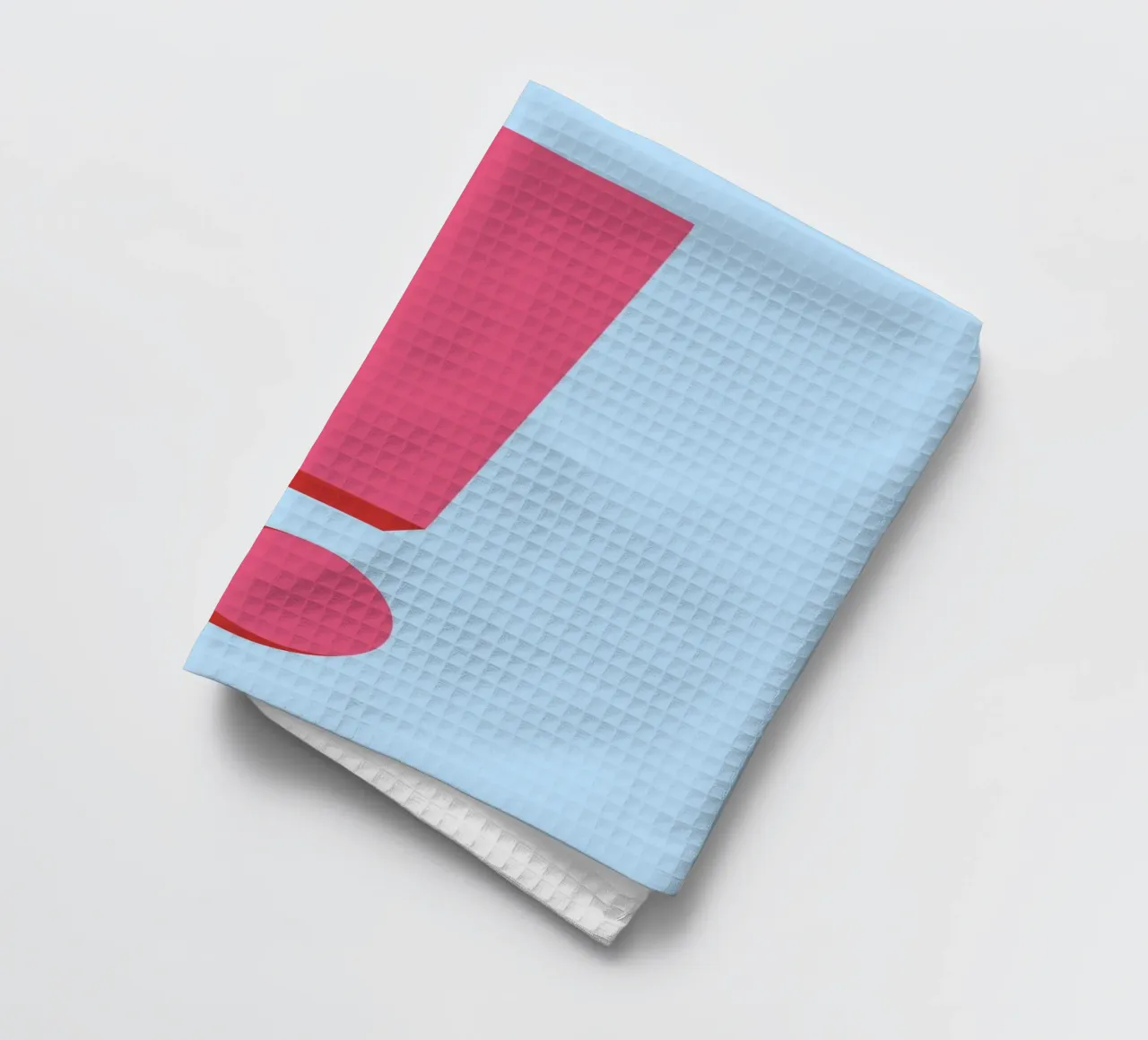 Point d'exclamation rose vif - Déclaration Pop Art torchon de homdeco