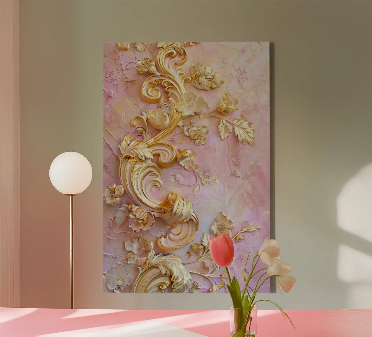 Gilded Reverie tela con Cornice a cassetta da Mosaic Dialogue