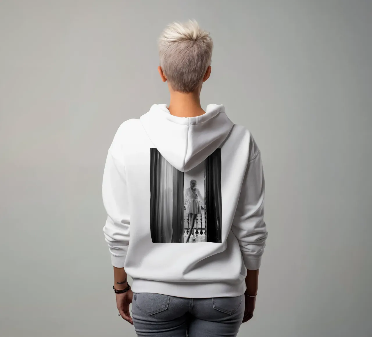 Bianco e nero #4 felpa con cappuccio da j-photography