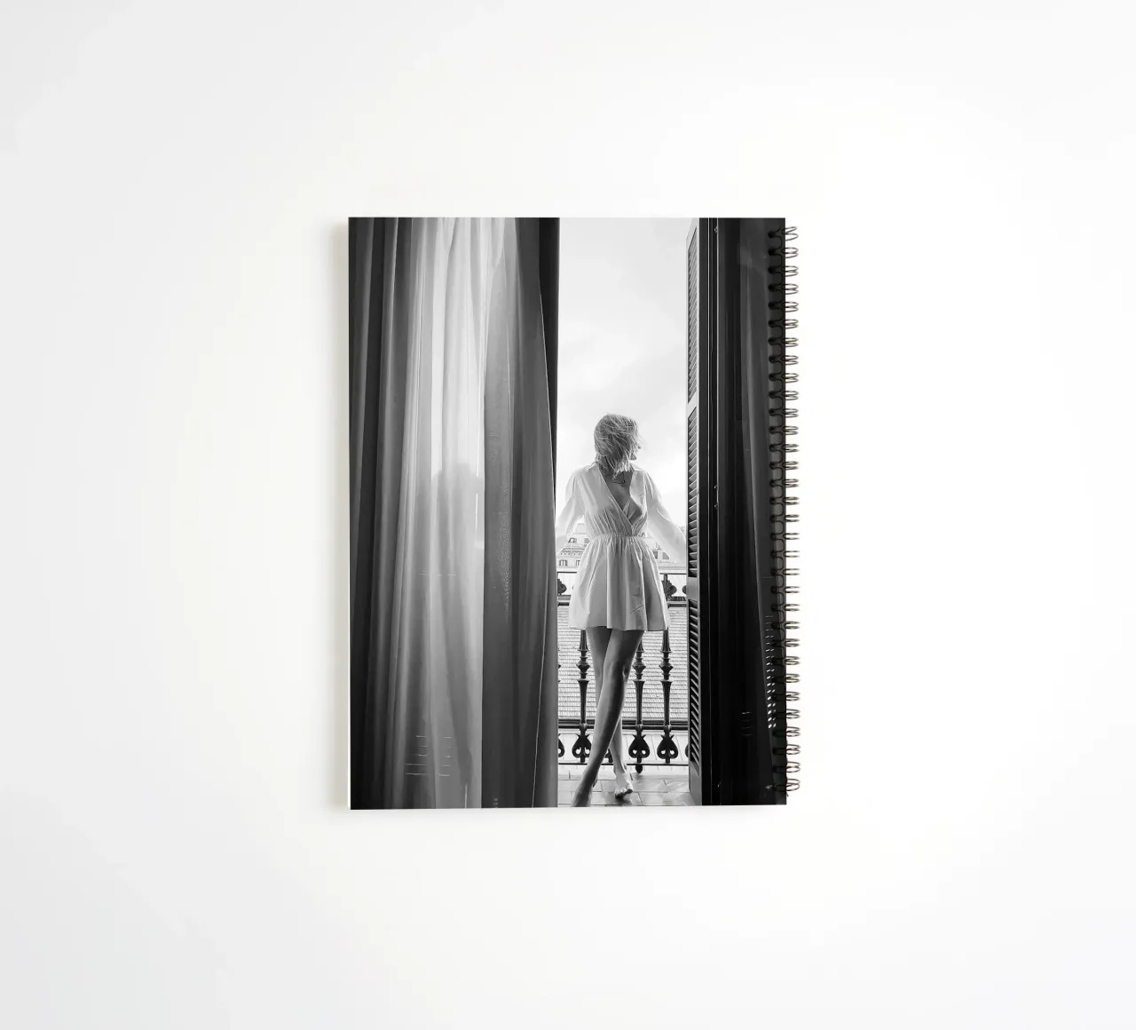 Black & White #4 spiral notebook by j-photography