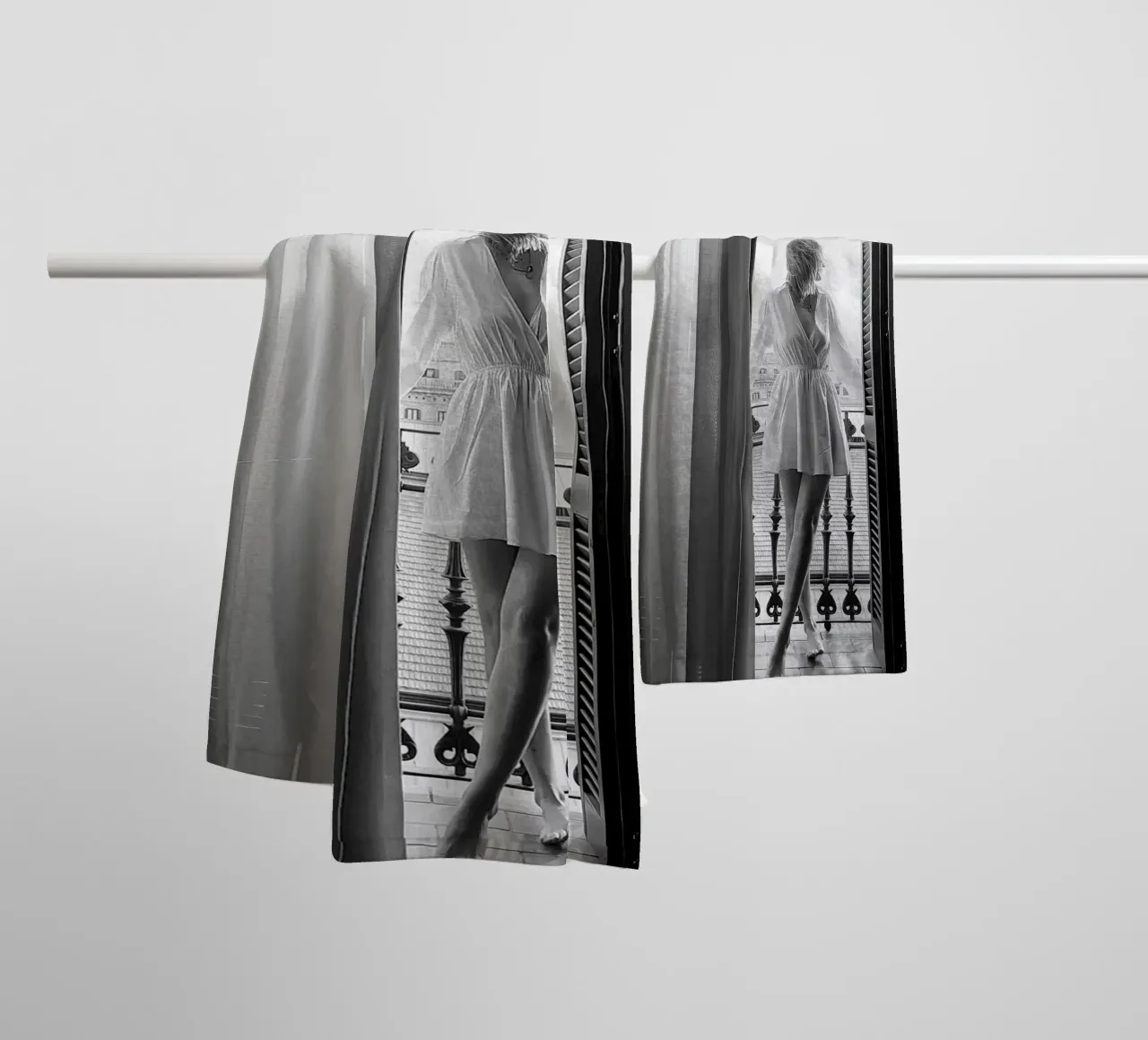 Bianco e nero #4 asciugamano da bagno da j-photography