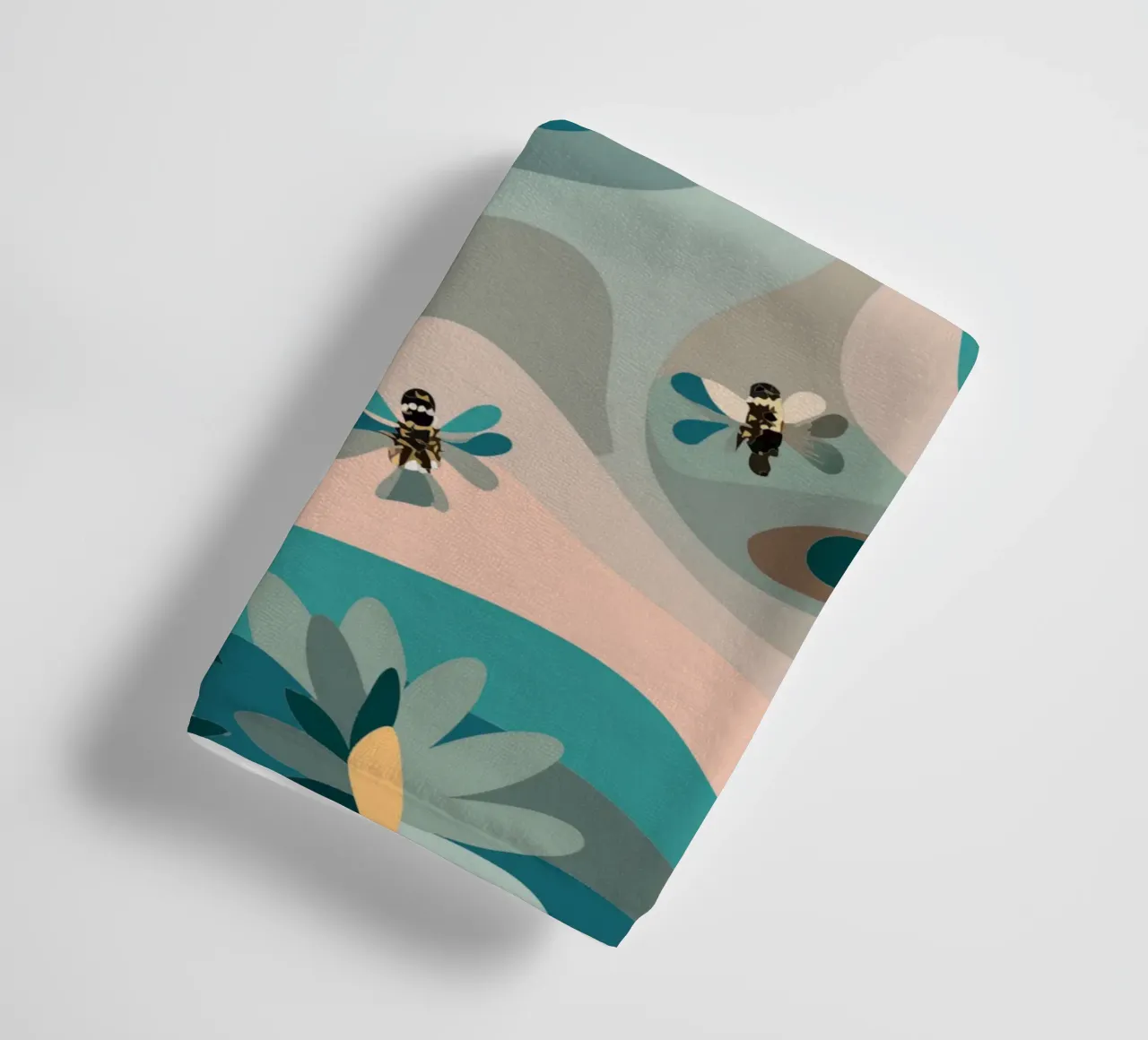 Abstract Flower Pattern towel by HAPPY SHOP