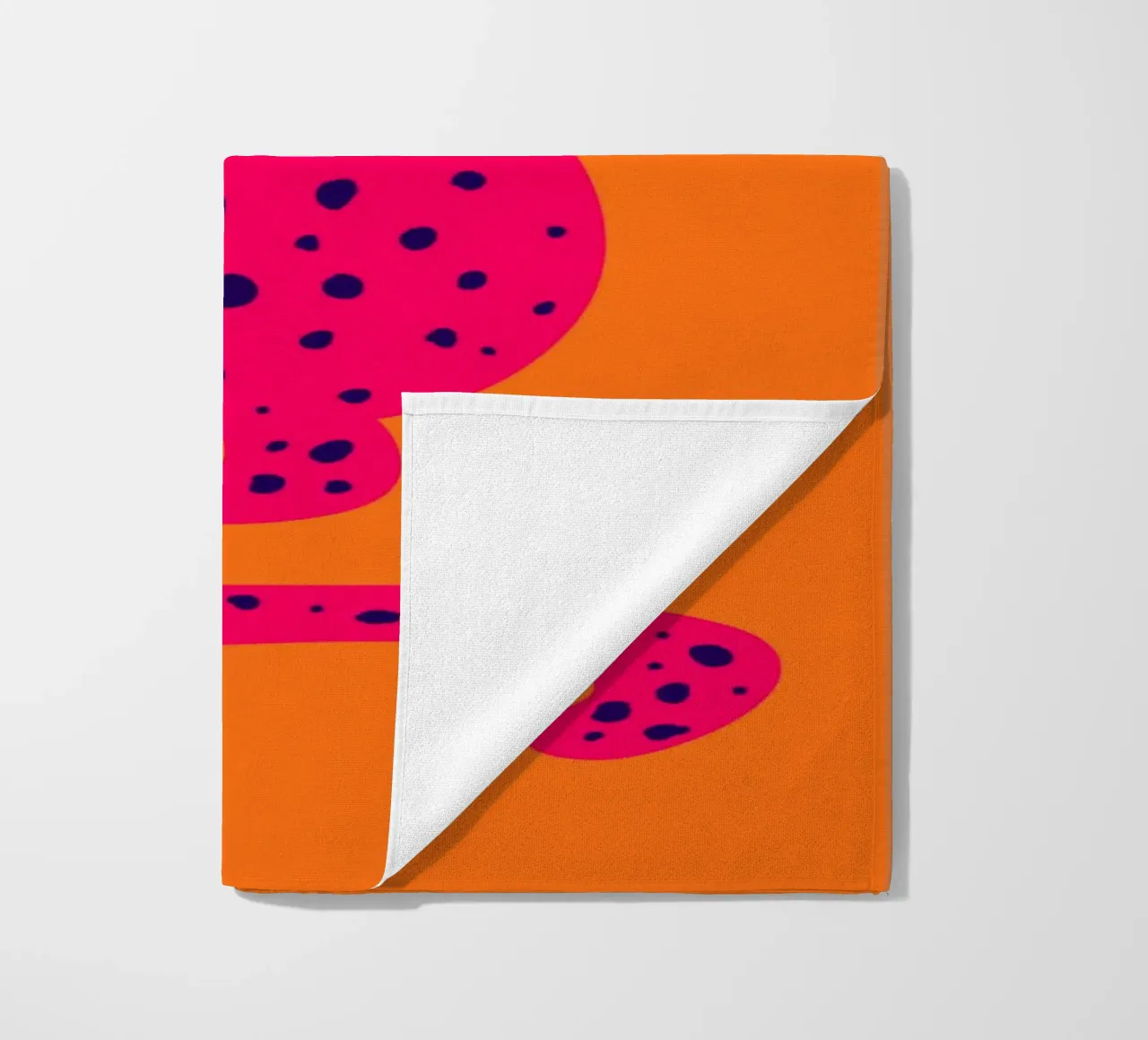 Ghepardo rosa regale con corona - Pop Art Wildness telo mare da homdeco