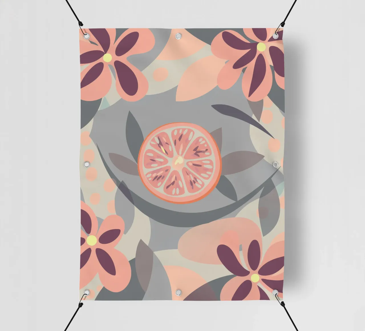 Frutti e fiori di limone telo in pvc da HAPPY SHOP