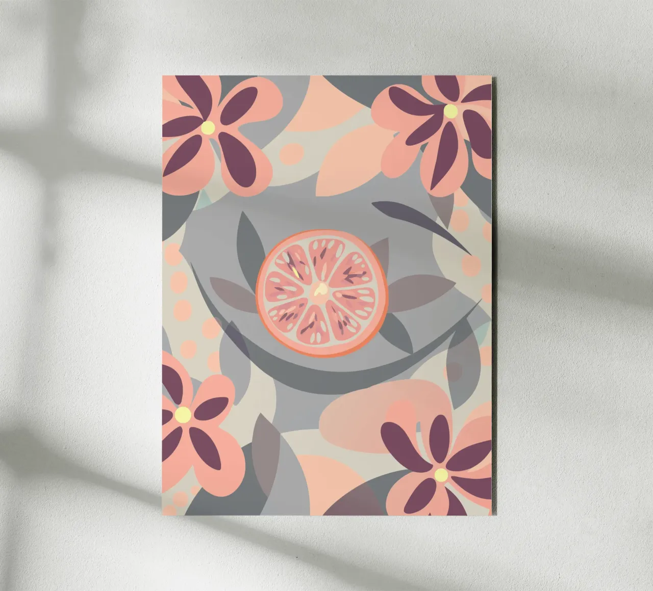 Frutti e fiori di limone alluminio dibond da HAPPY SHOP