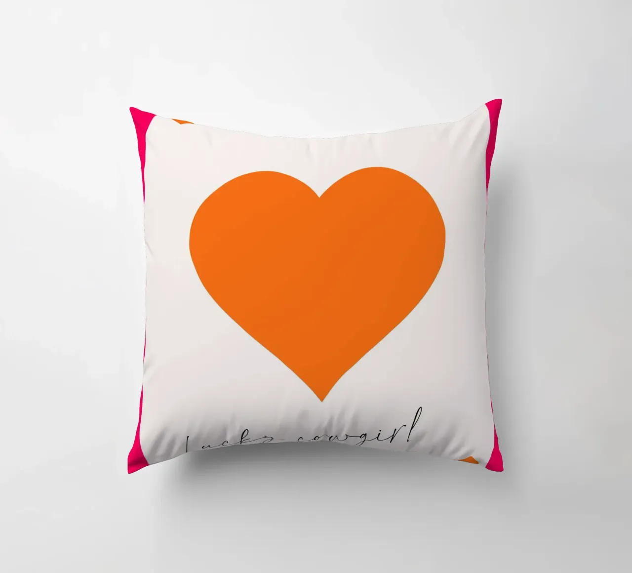 "Lucky Cowgirl" Ace of Hearts - Pop Art Western Chic decorative cushion by homdeco