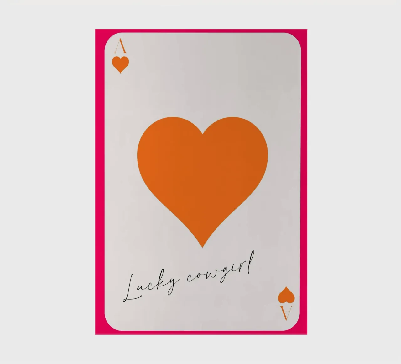 "Lucky Cowgirl" Ace of Hearts - Pop Art Western Chic notebook by homdeco