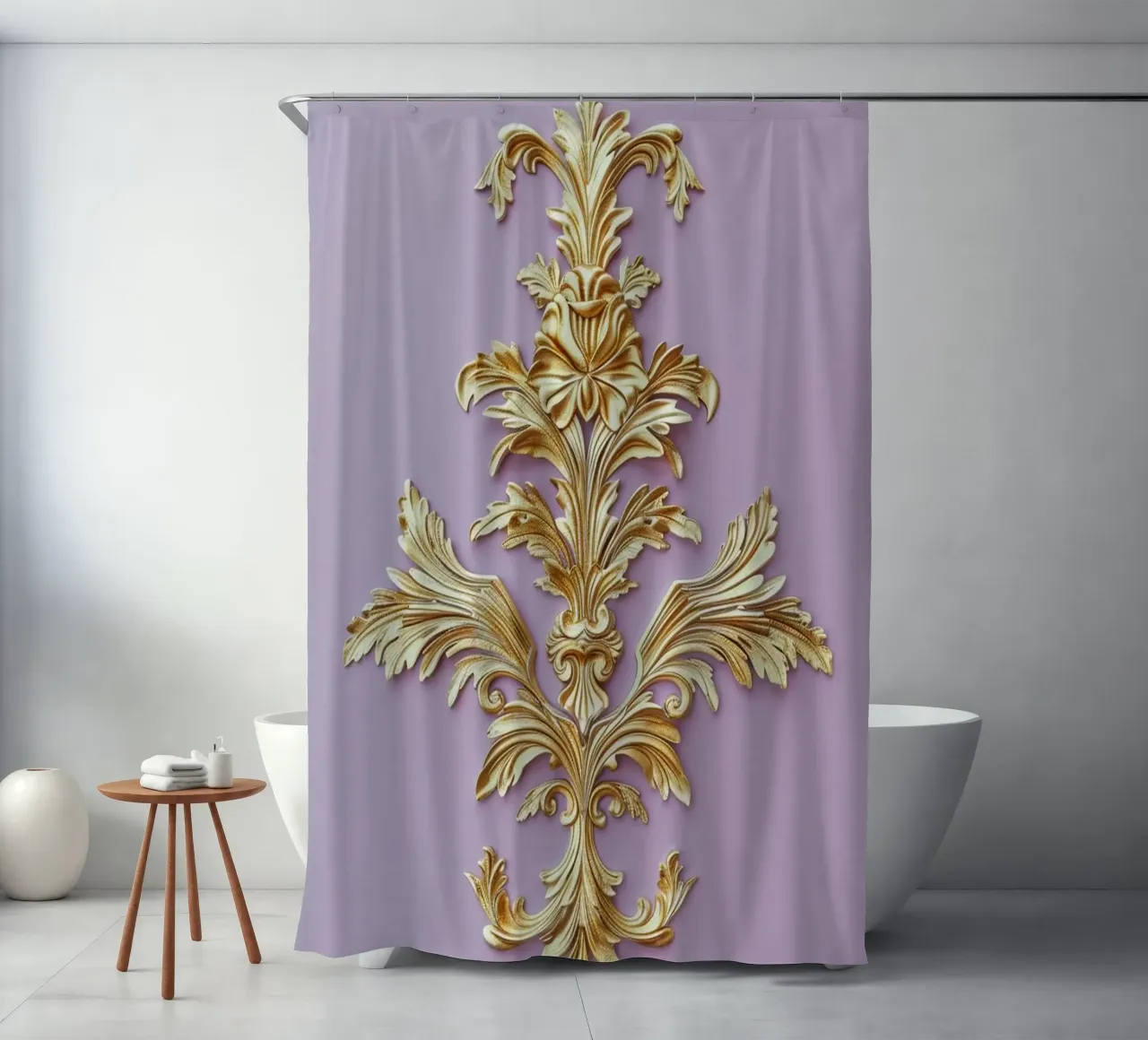 Rococo Symmetry tenda da doccia da Mosaic Dialogue