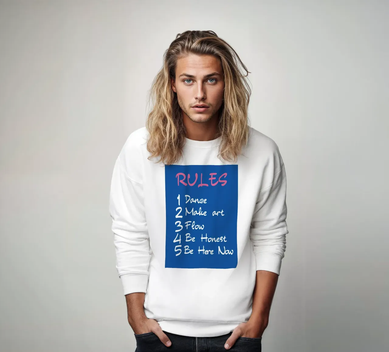Reglas de la vida - Dance, Create, Flow, Be Here Now Art sudadera de homdeco