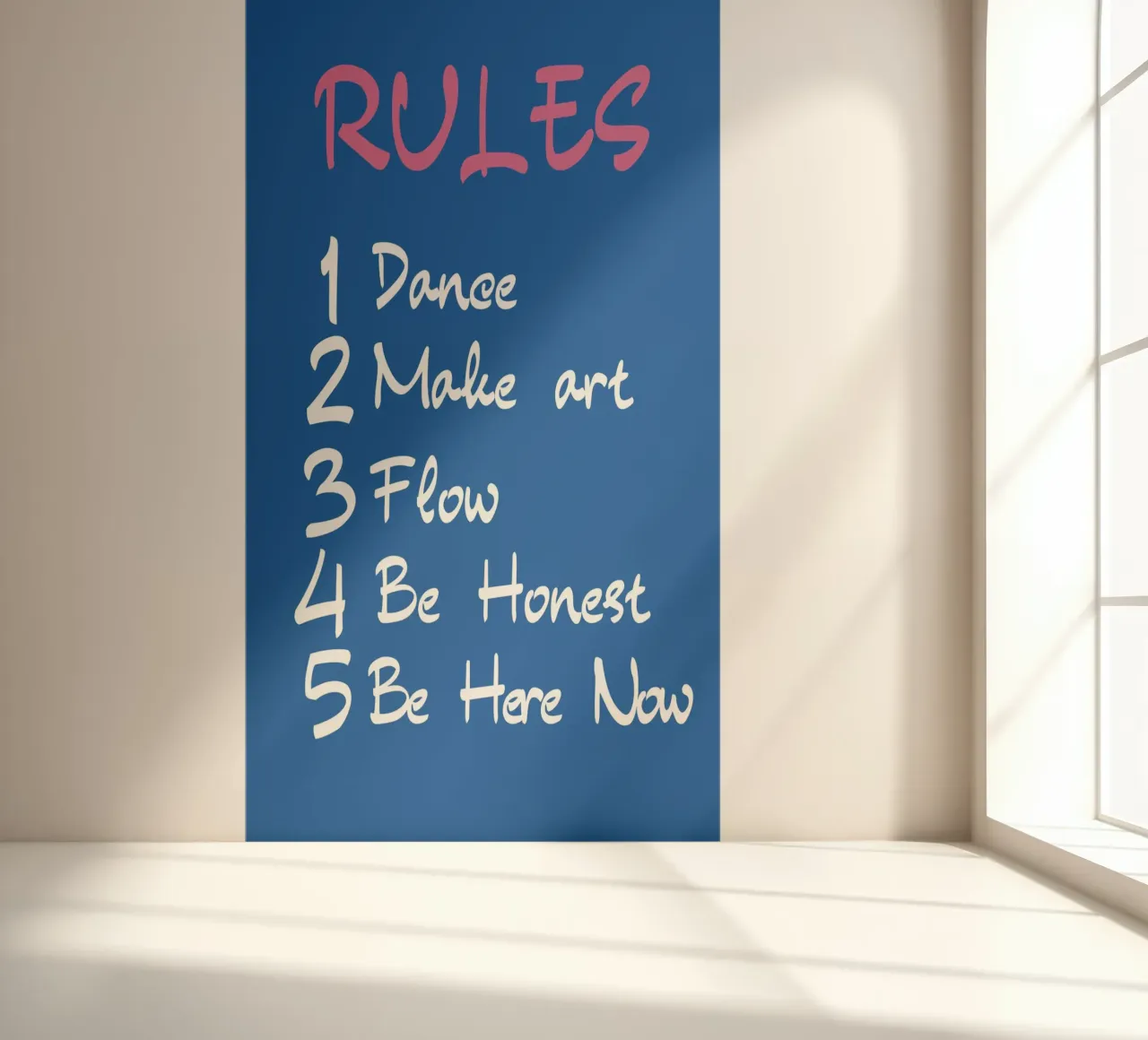 Life Rules - Dance, Create, Flow, Be Here Now Art photo wallpaper by homdeco