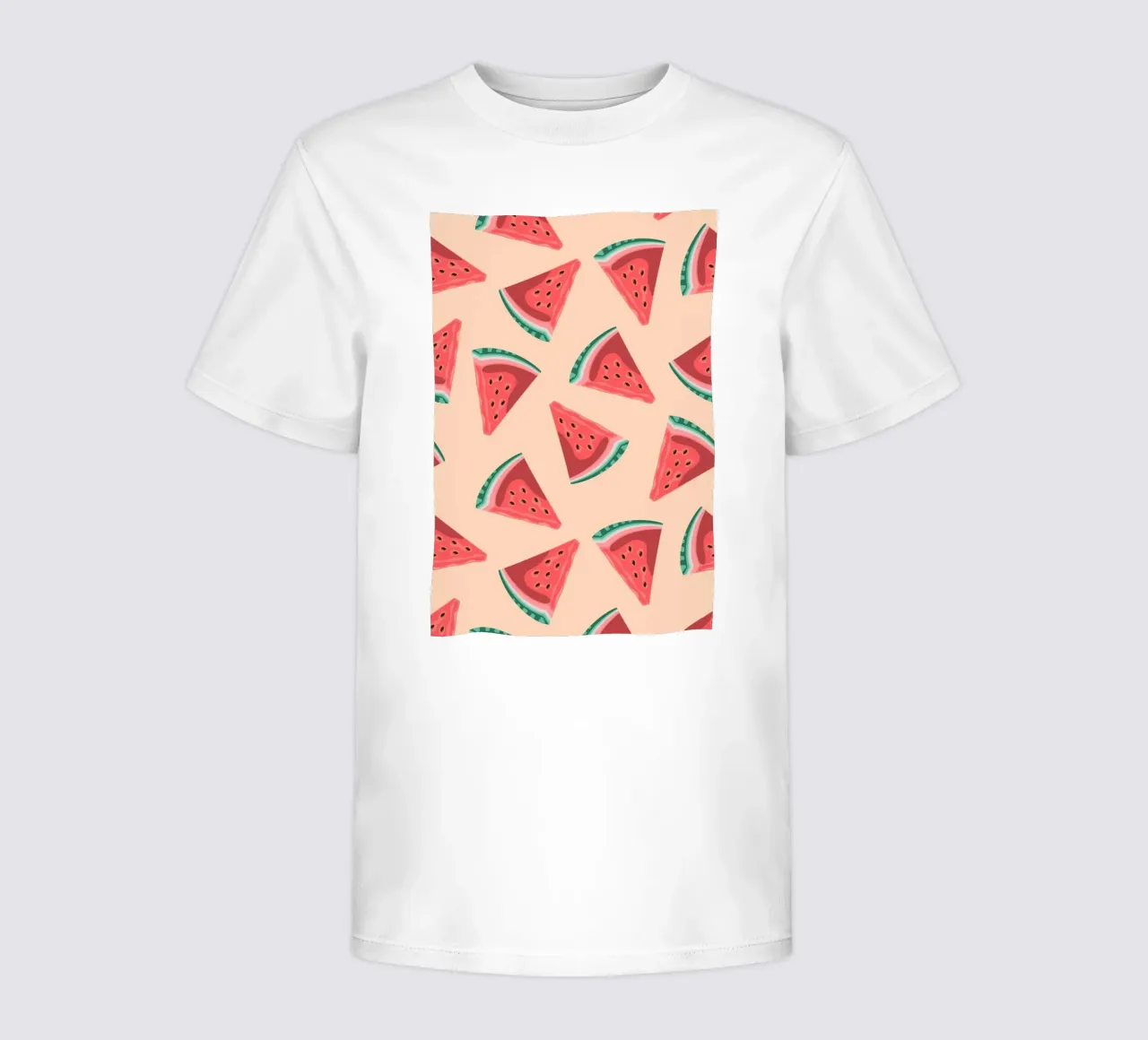 Watermelon Slice Pattern - Summer Pop Art Print Kinder T-Shirt von homdeco