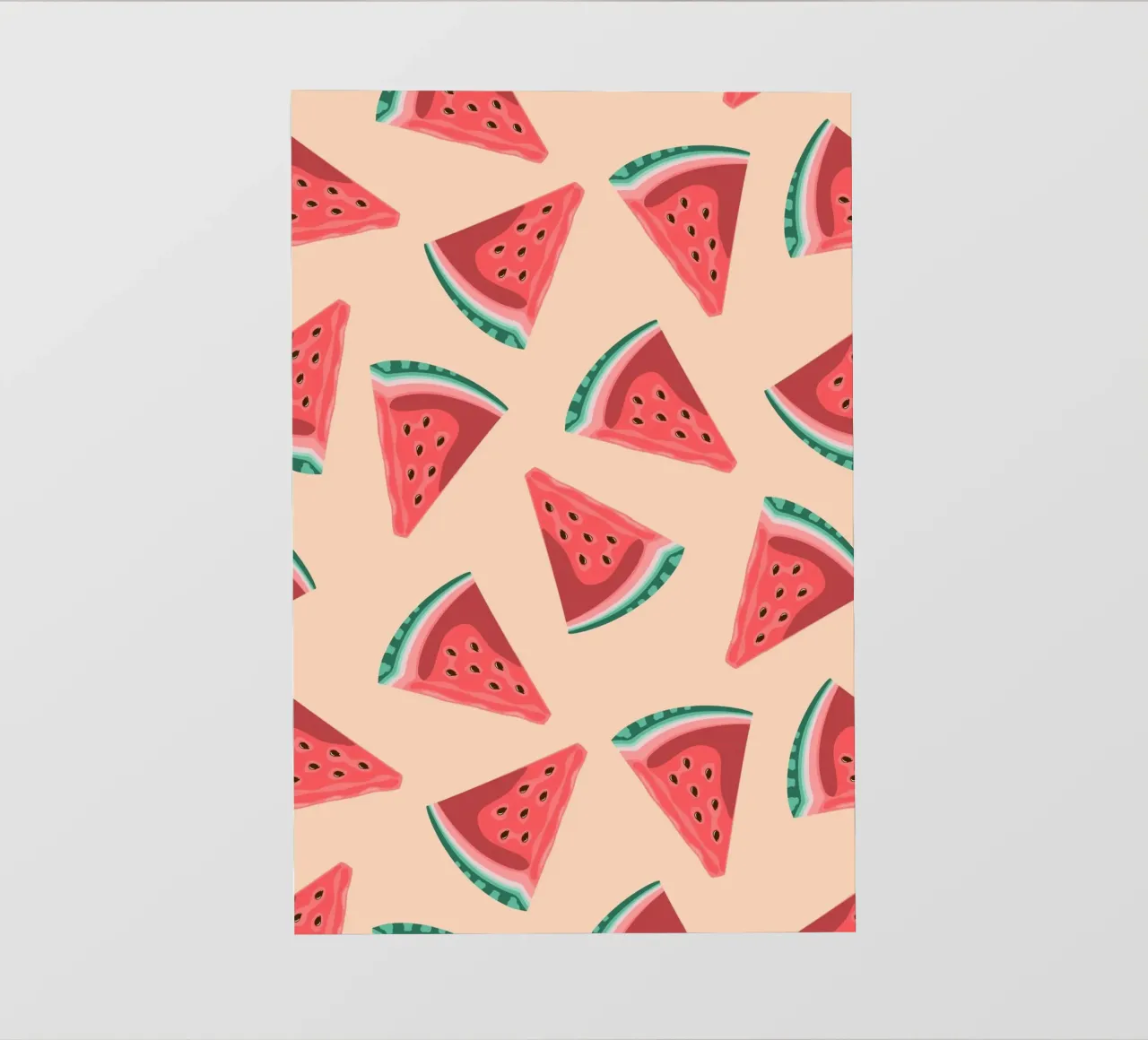 Watermelon Slice Pattern - Summer Pop Art Print Backlit Folie von homdeco