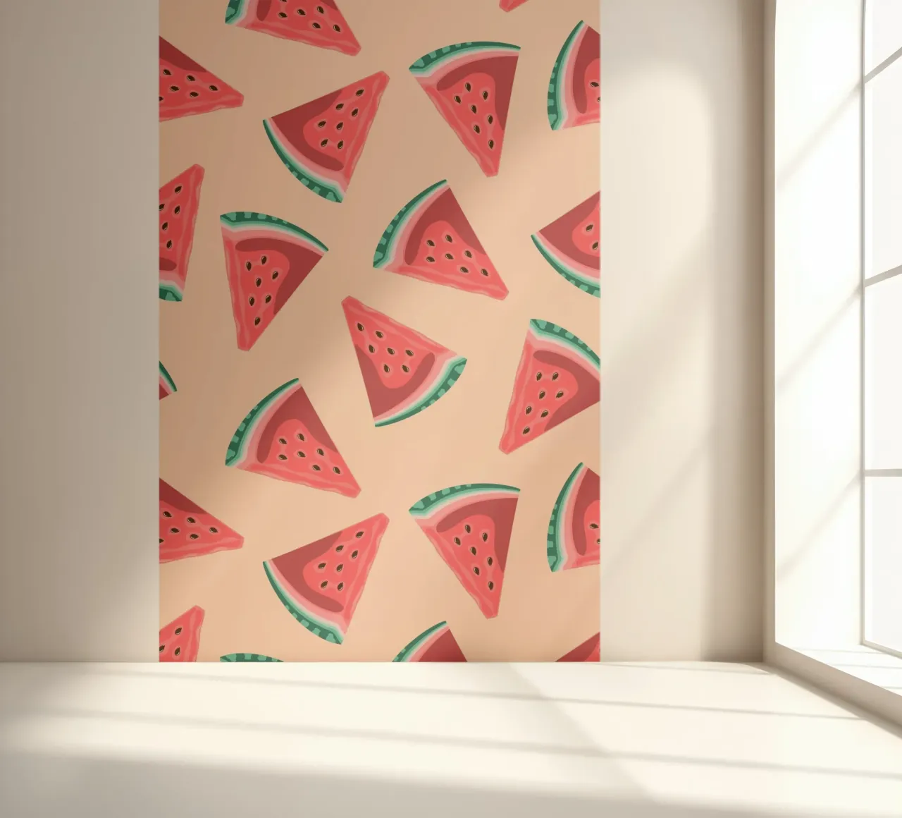 Watermelon Slice Pattern - Summer Pop Art Print Fototapete von homdeco