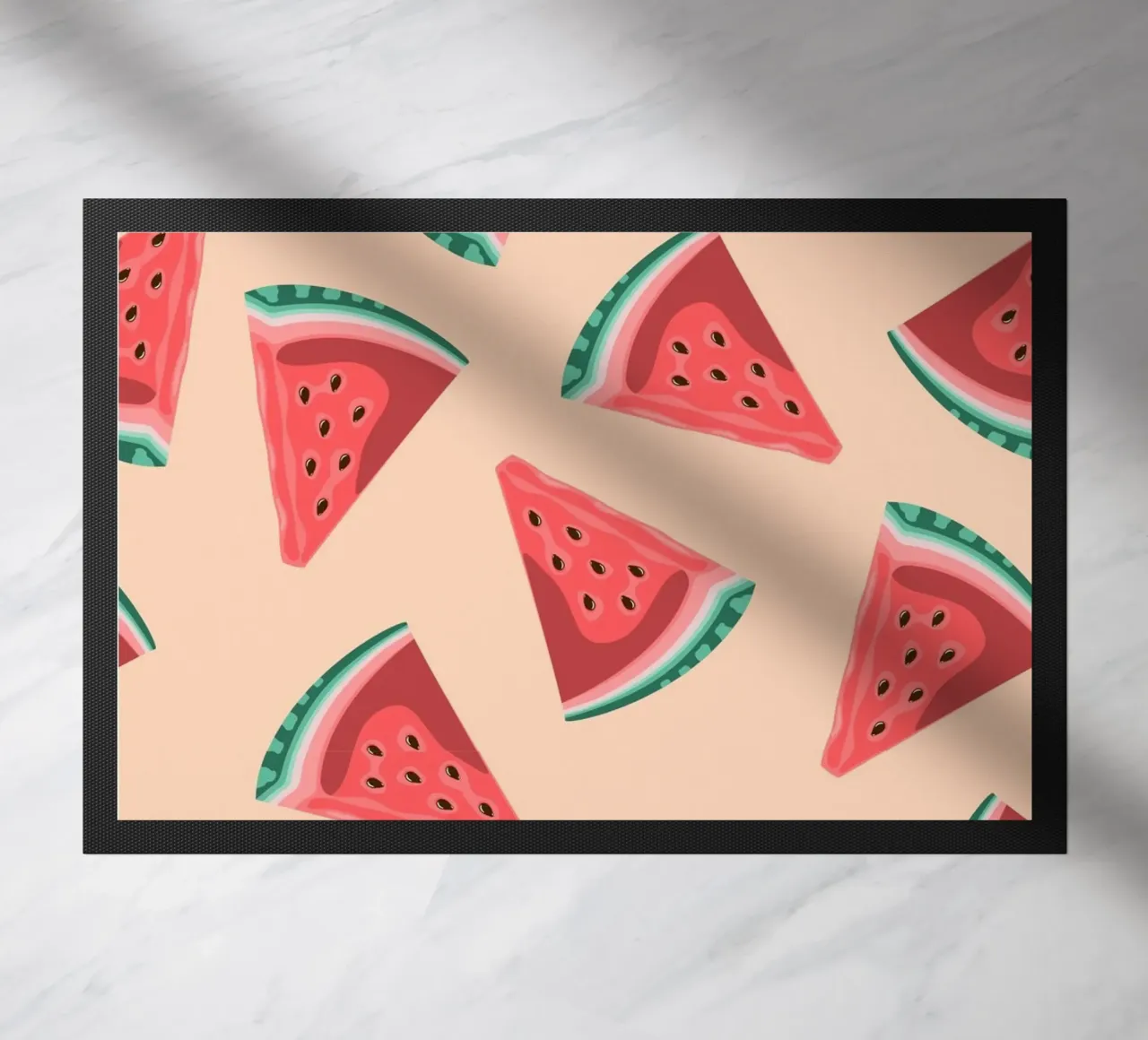 Watermelon Slice Pattern - Summer Pop Art Print doormat by homdeco