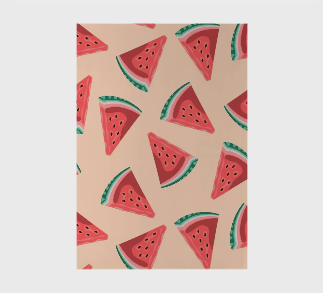 Watermelon Slice Pattern - Summer Pop Art Print notebook by homdeco