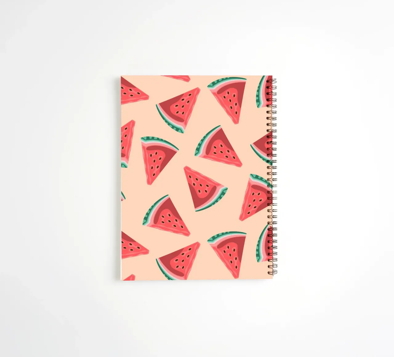 Watermelon Slice Pattern - Summer Pop Art Print spiral notebook by homdeco