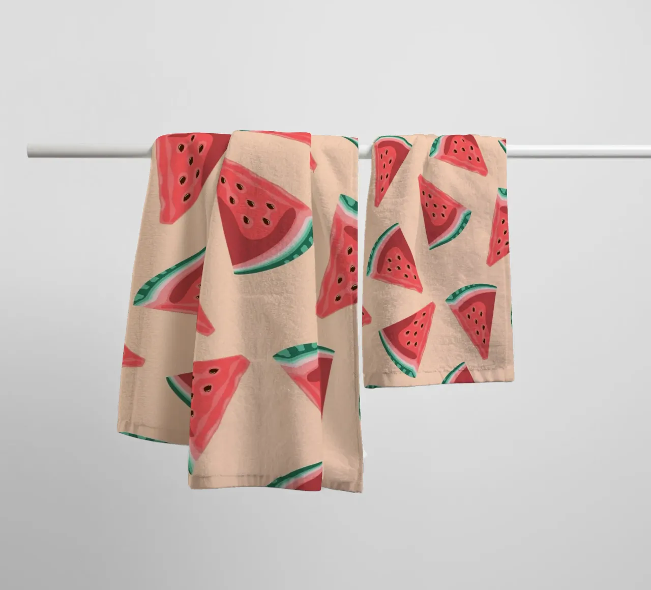 Watermelon Slice Pattern - Summer Pop Art Print Handtuch von homdeco