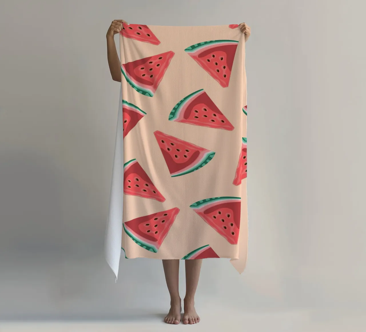 Watermelon Slice Pattern - Summer Pop Art Print beach towel by homdeco