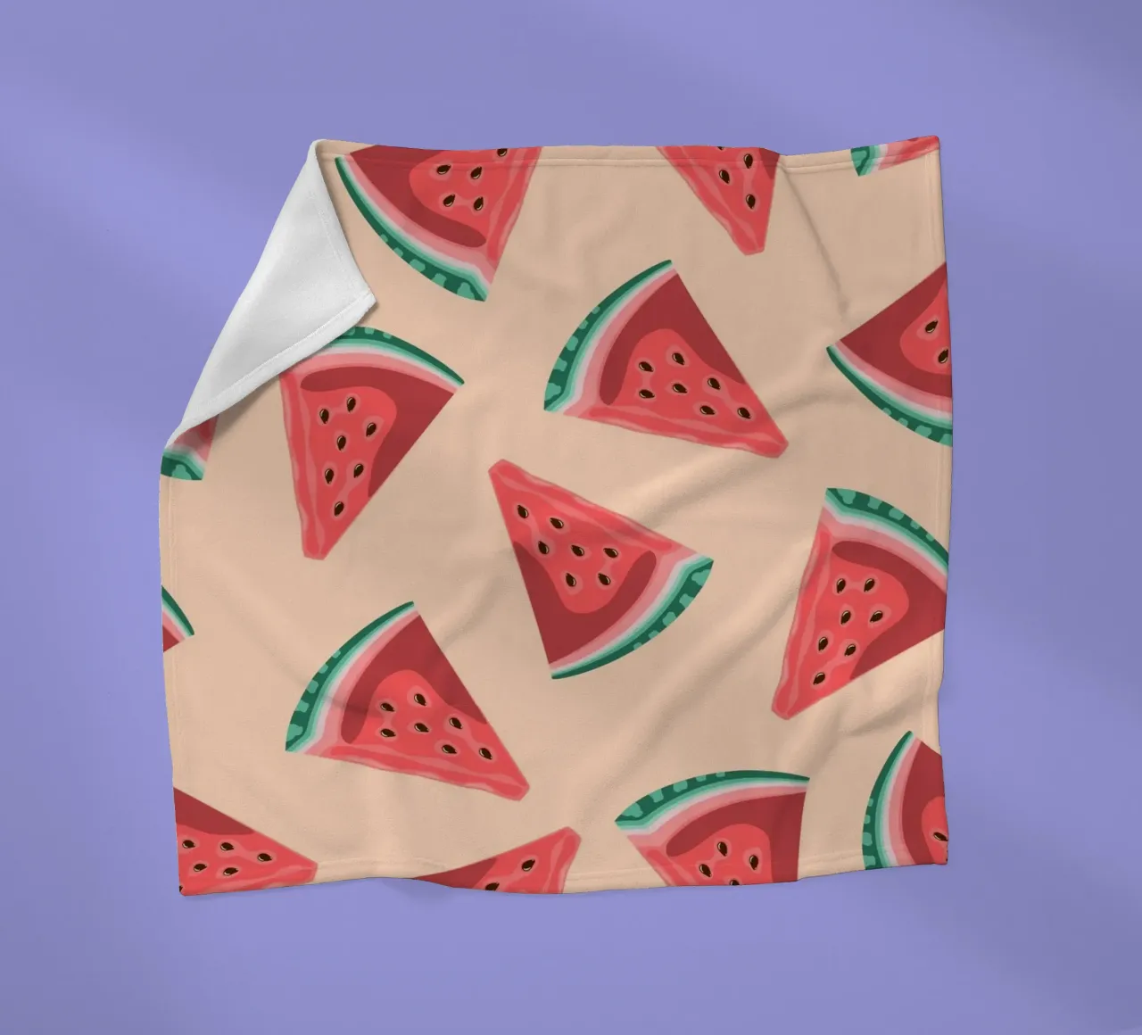 Het Patroon van de Watermeloenplak - Zomer Pop Art Print fleecedeken van homdeco