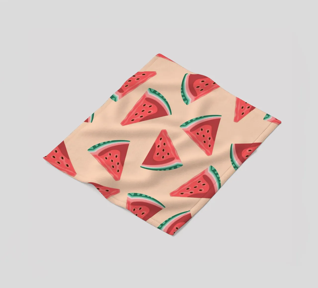 Het Patroon van de Watermeloenplak - Zomer Pop Art Print fleecedeken van homdeco