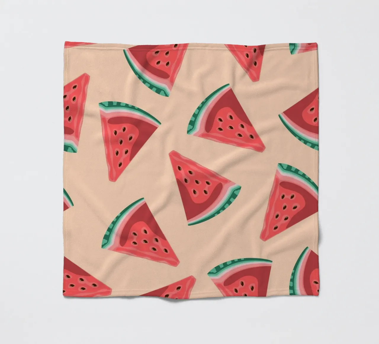Het Patroon van de Watermeloenplak - Zomer Pop Art Print fleecedeken van homdeco