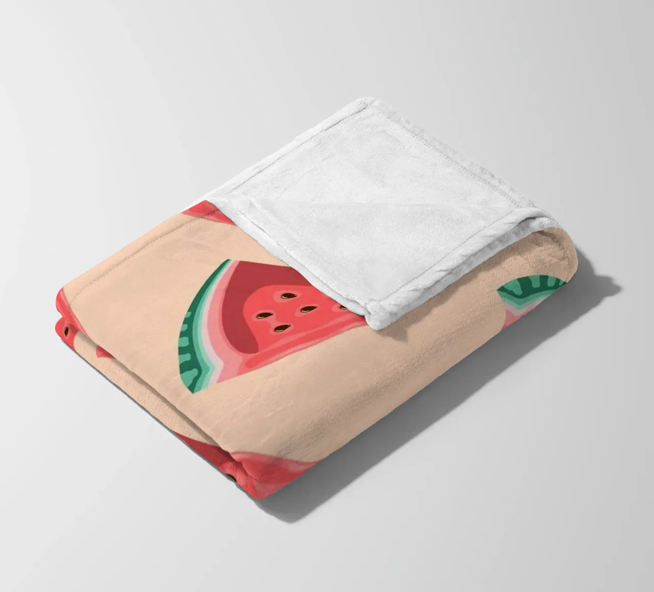 Het Patroon van de Watermeloenplak - Zomer Pop Art Print fleecedeken van homdeco