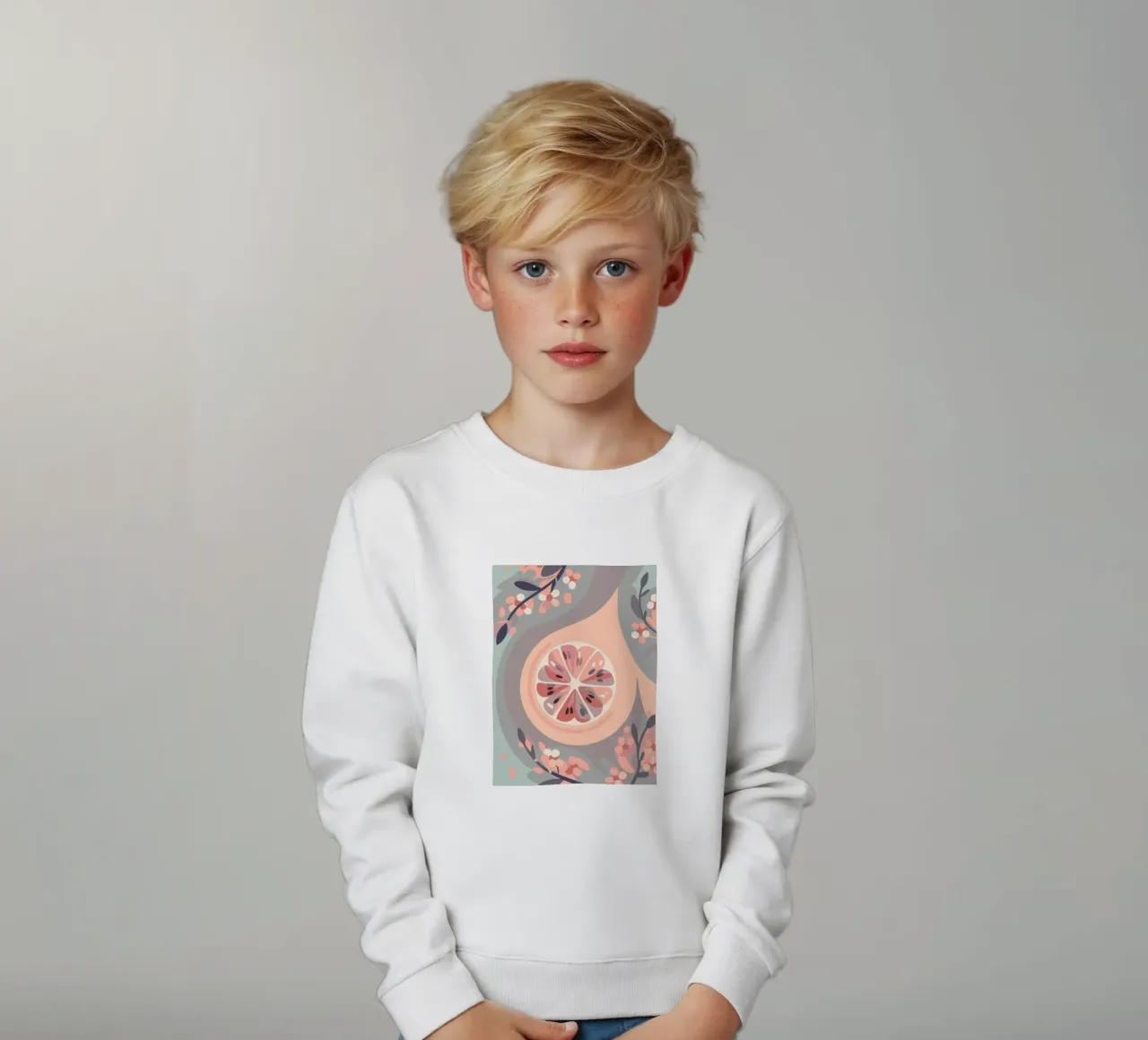 Frutti e fiori di limone felpa bambino da HAPPY SHOP
