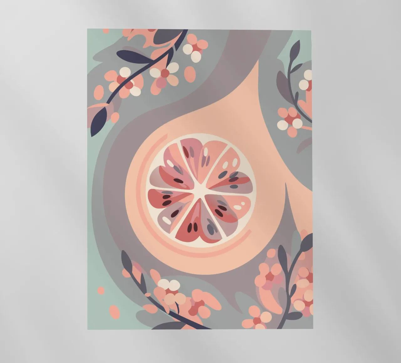 Frutti e fiori di limone pellicola backlit da HAPPY SHOP