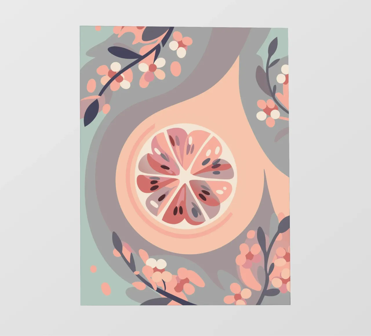 Frutti e fiori di limone pellicola backlit da HAPPY SHOP