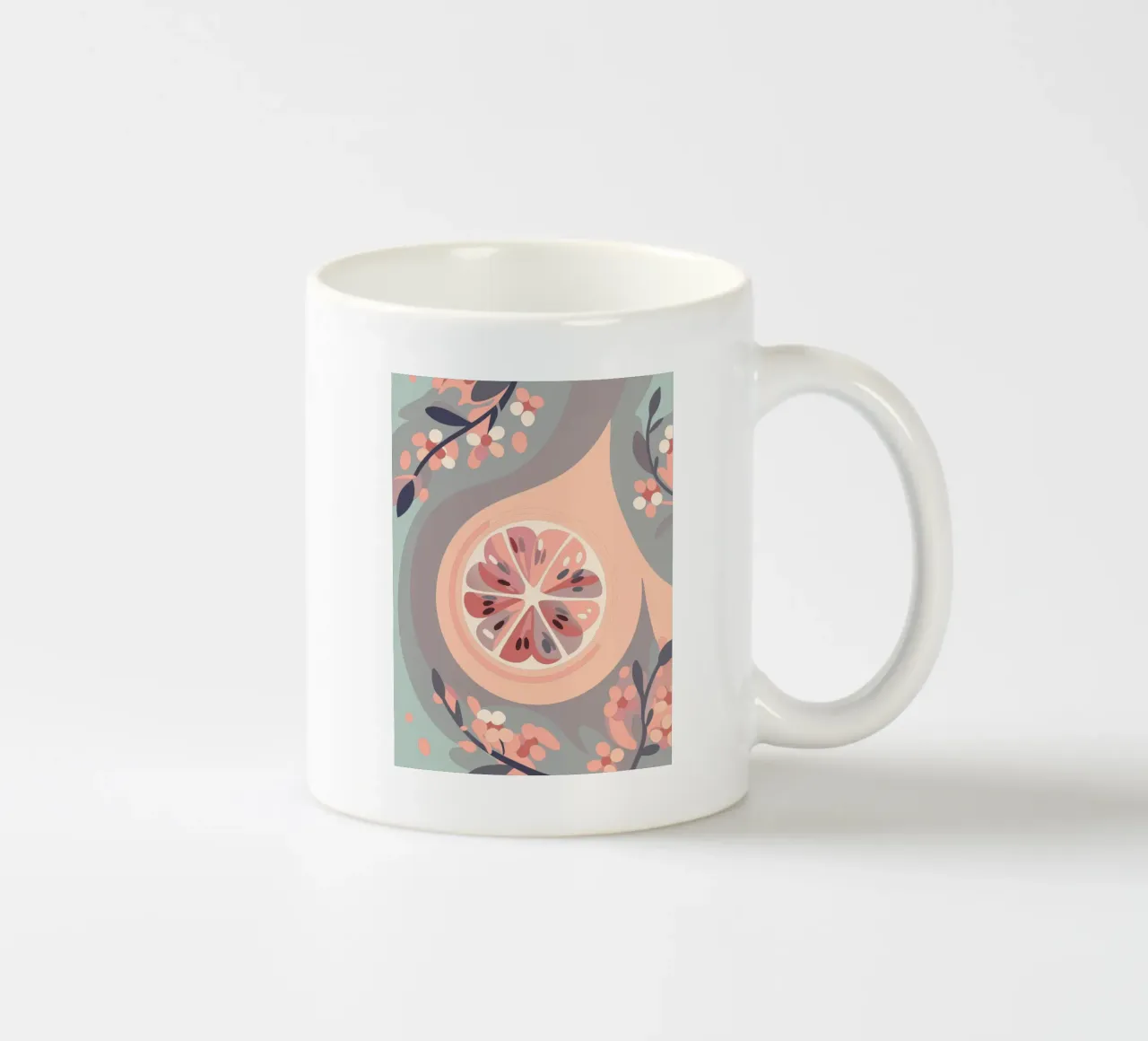 Frutti e fiori di limone tazza in ceramica da HAPPY SHOP