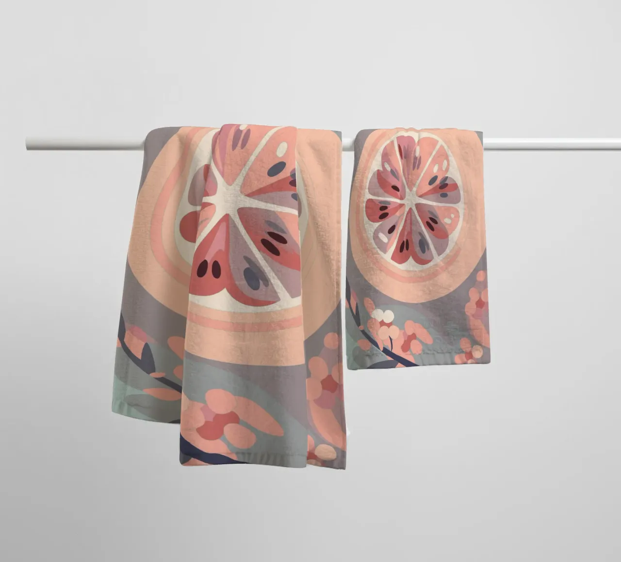 Frutti e fiori di limone asciugamano da bagno da HAPPY SHOP