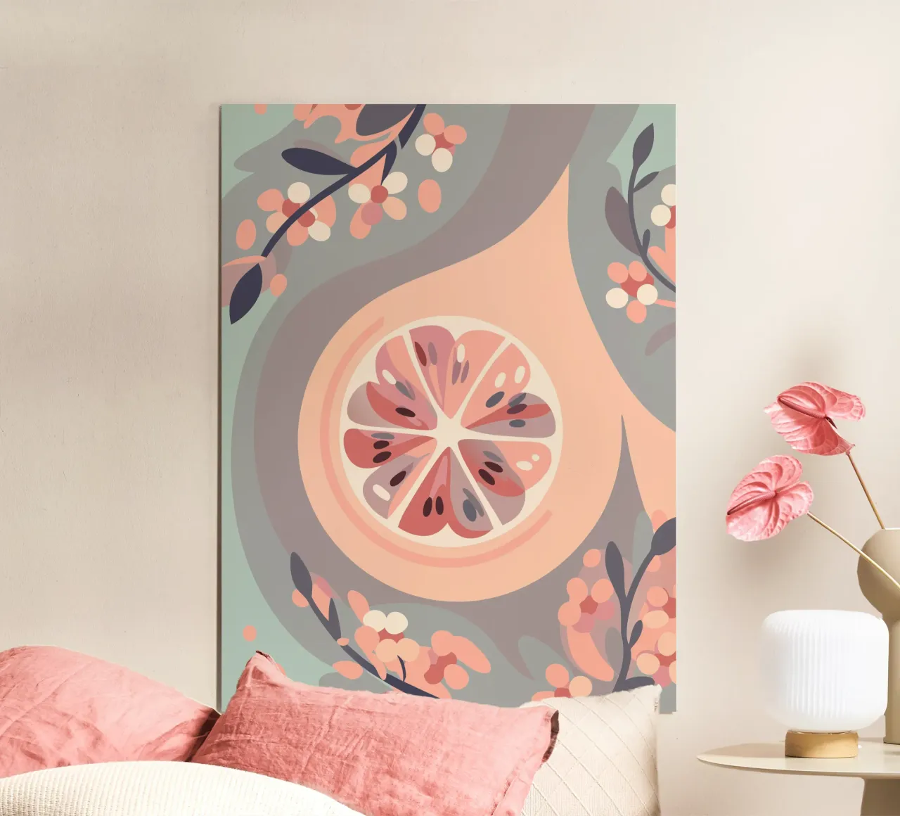 Frutti e fiori di limone carta hahnemühle da HAPPY SHOP