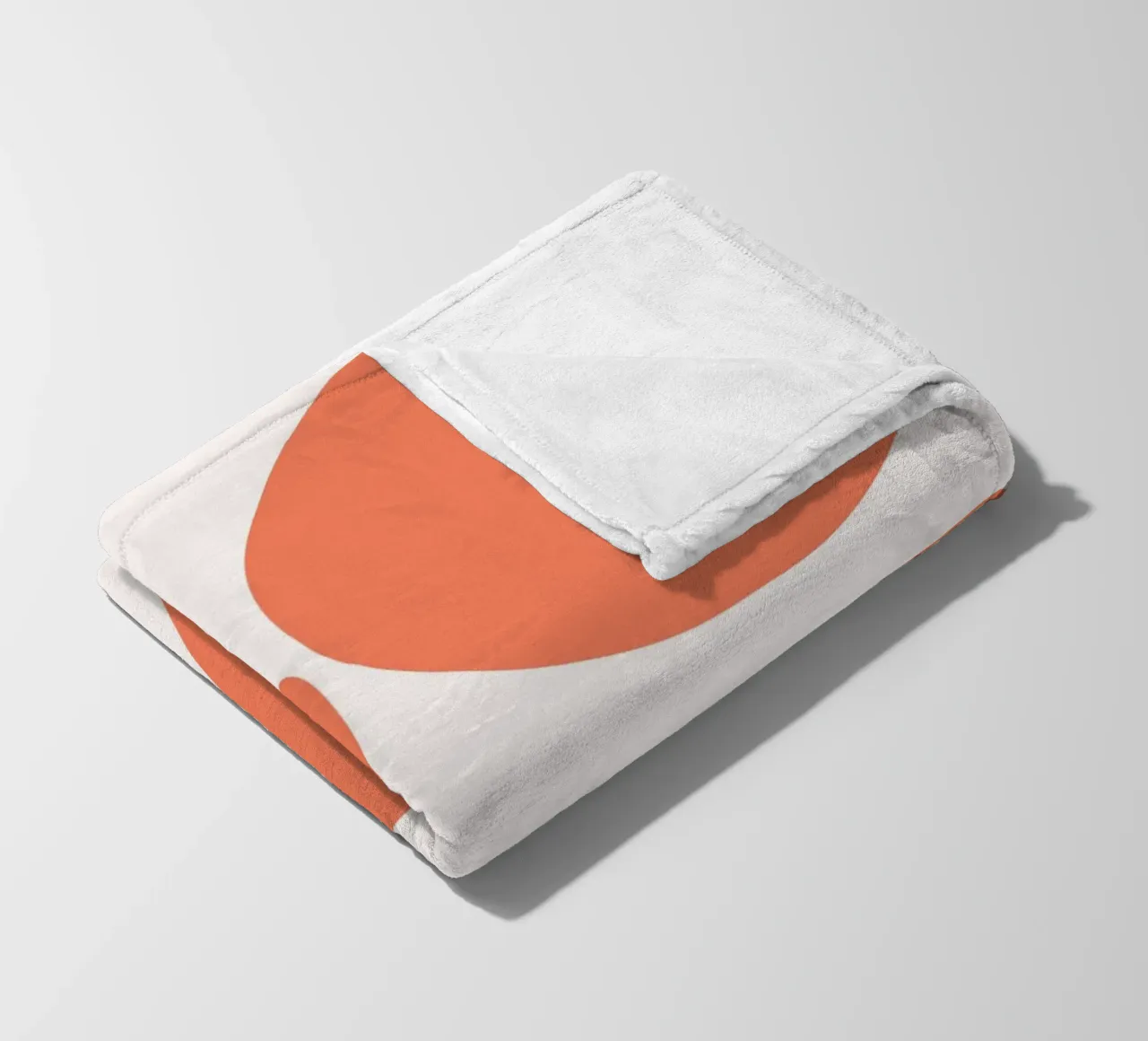 Modern LOVE Orange - Abstract Typography Art fleece blanket by homdeco