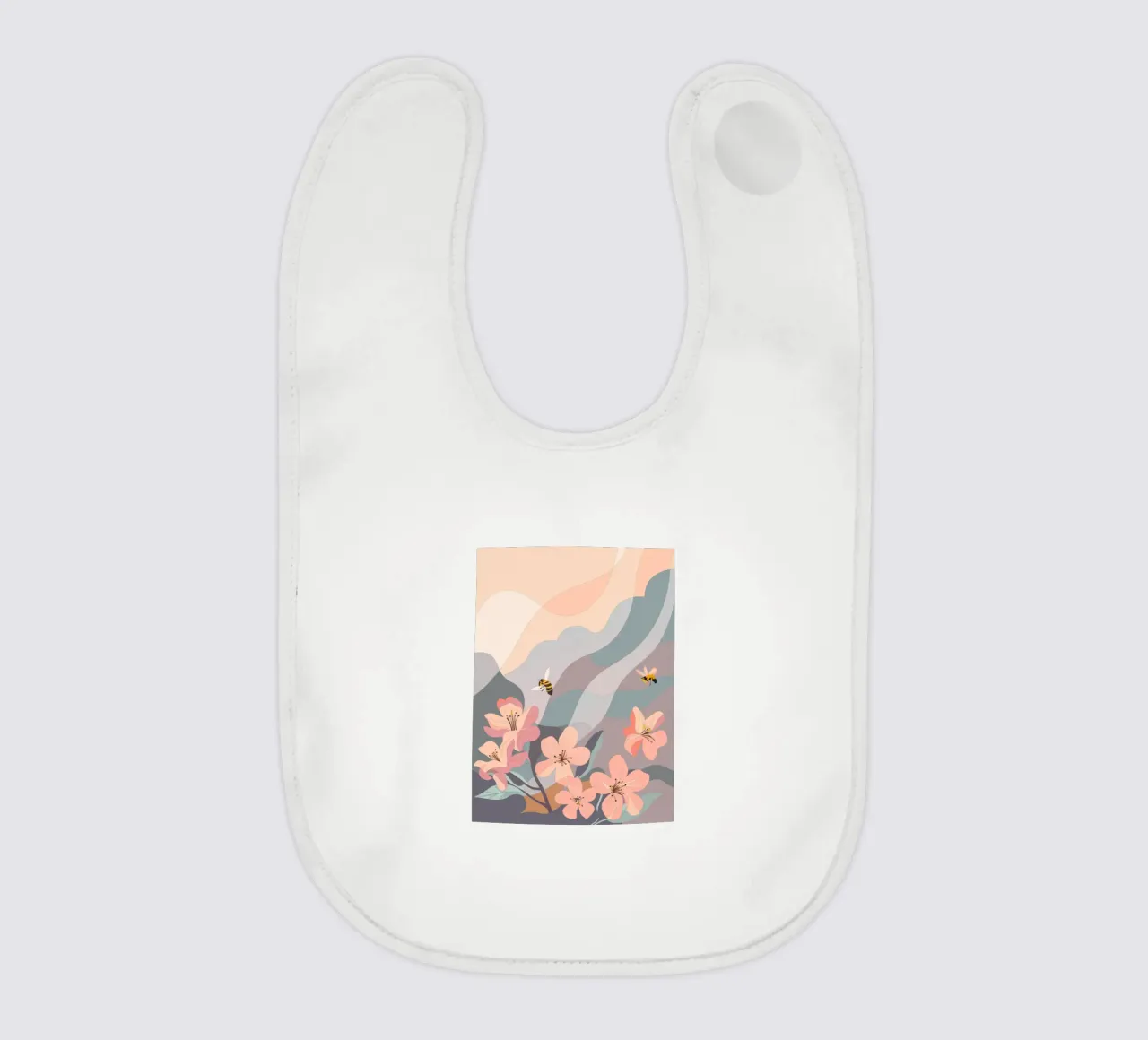 Fiori e api bavaglino da HAPPY SHOP