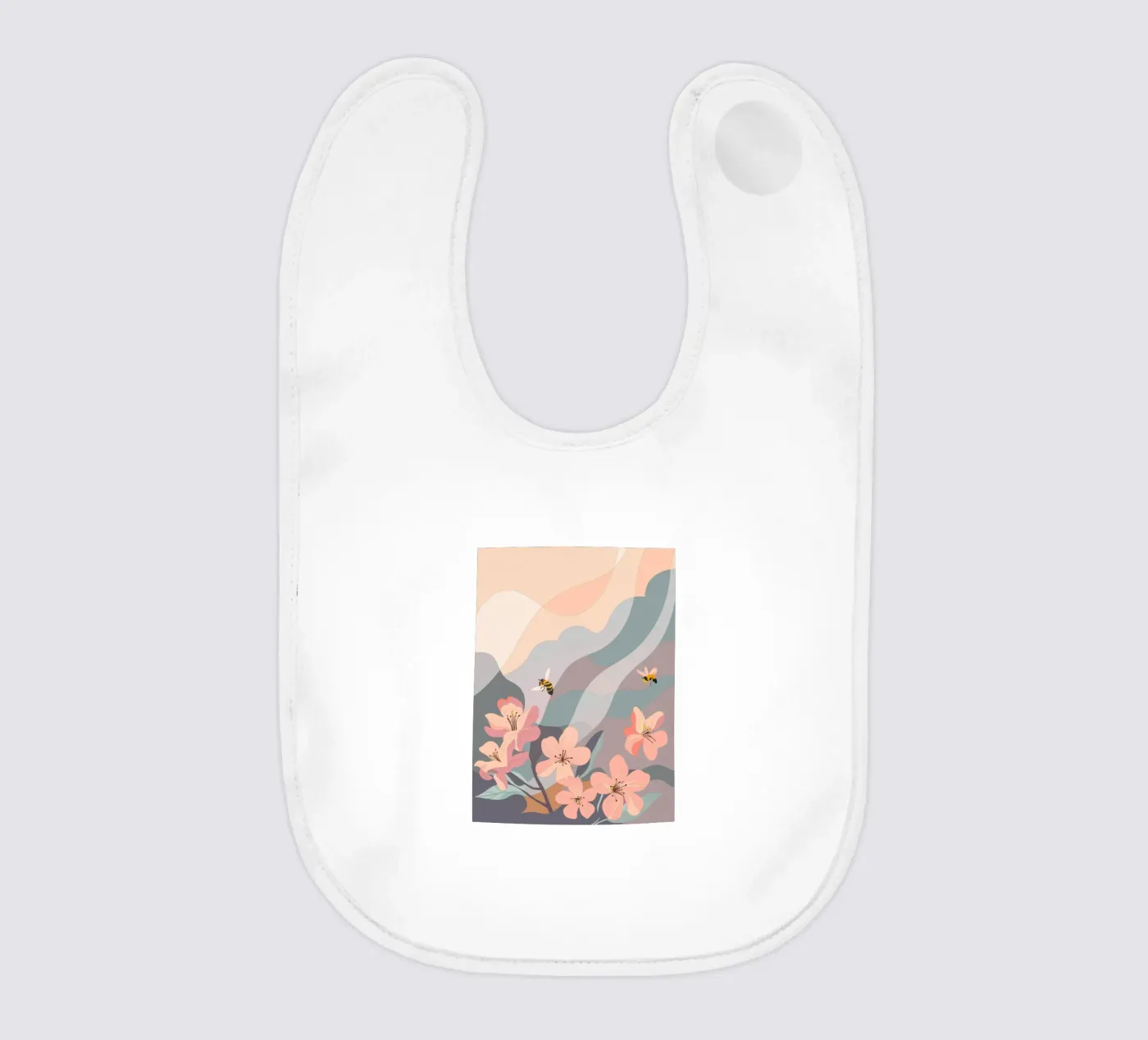 Fiori e api bavaglino da HAPPY SHOP