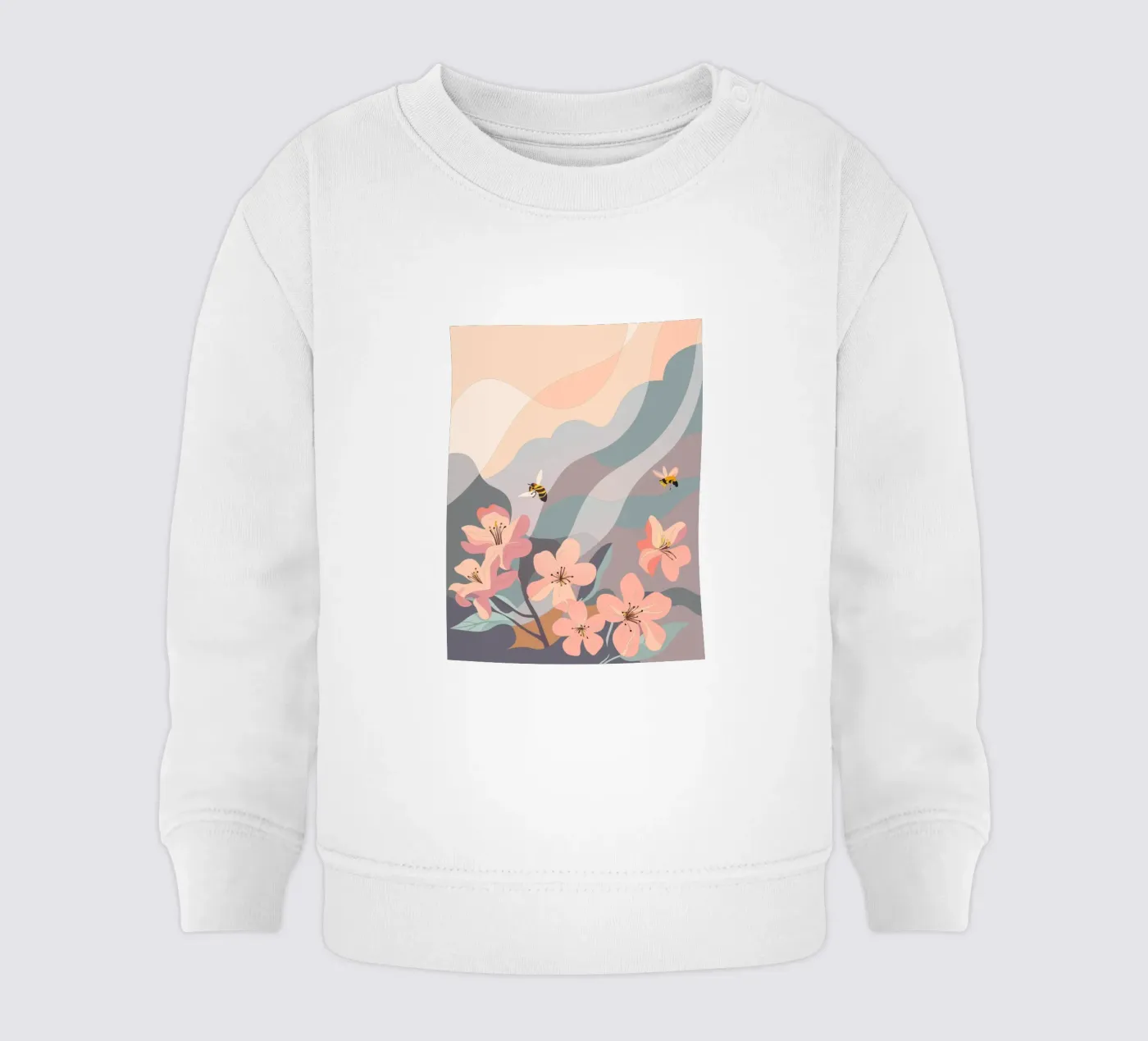 Fiori e api felpa neonato da HAPPY SHOP