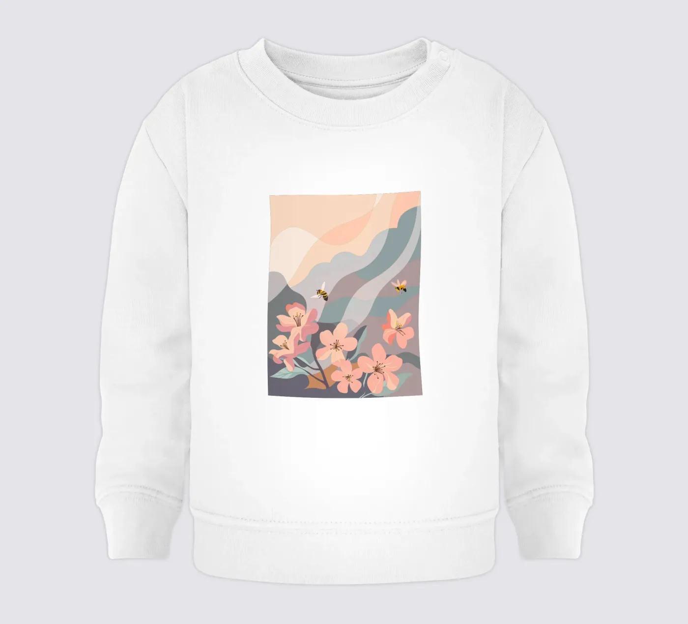 Fiori e api felpa neonato da HAPPY SHOP