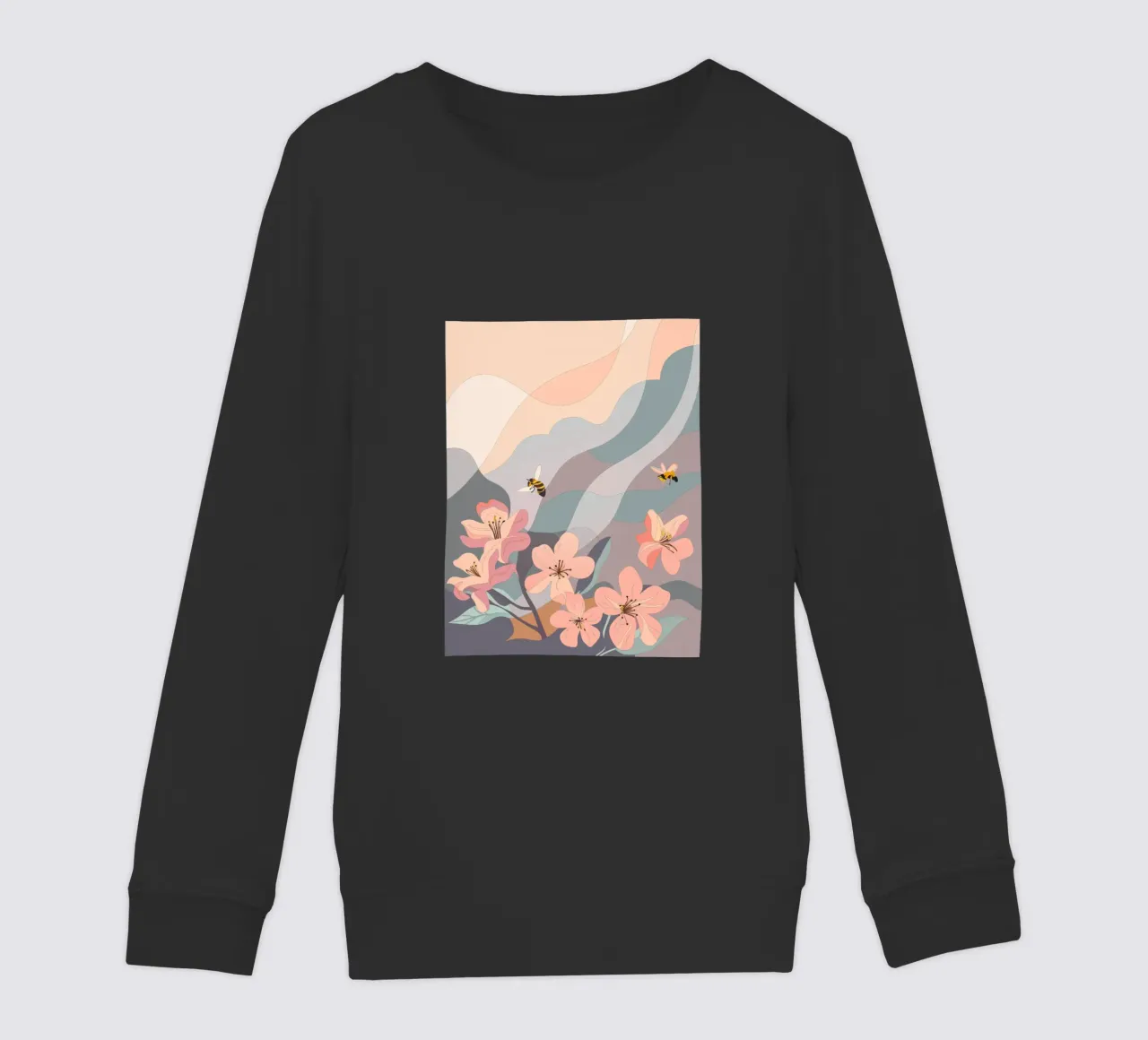 Fiori e api felpa bambino da HAPPY SHOP