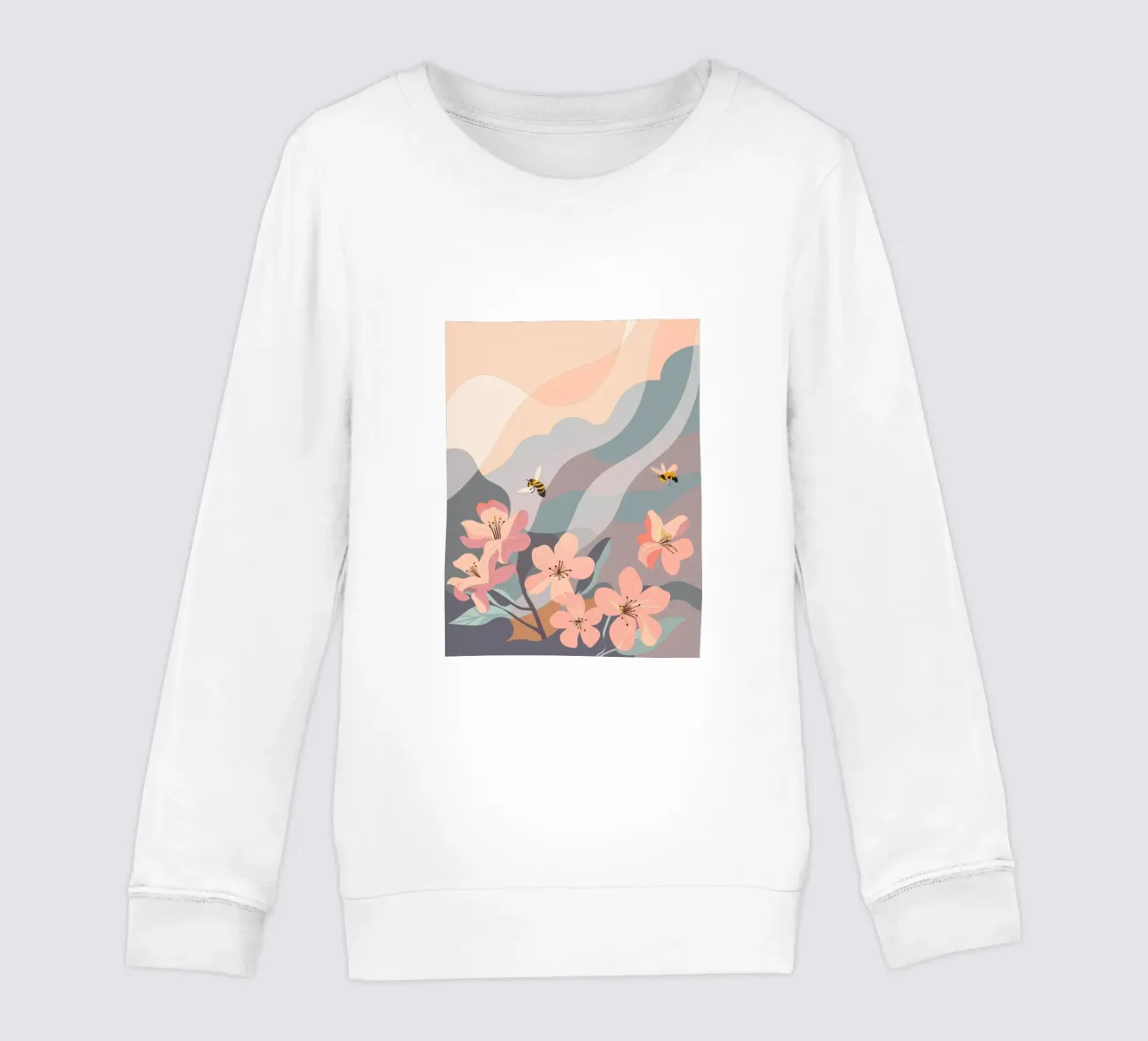 Fiori e api felpa bambino da HAPPY SHOP